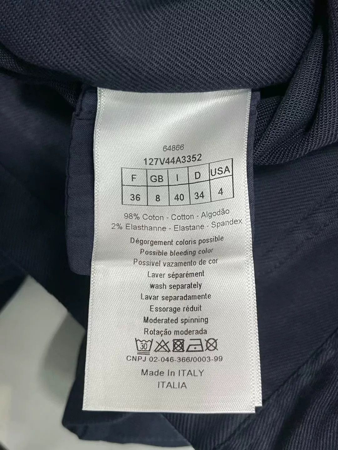 Dior Dior Dark Blue Washed Distressed Bee Utility Jacket Size US 7 / EU 40 - 5 Thumbnail