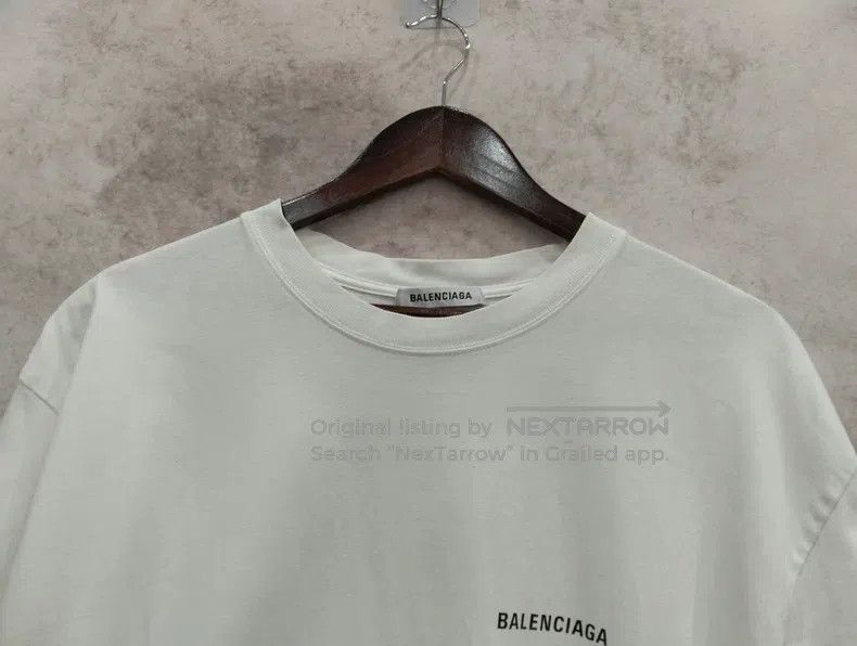 Balenciaga Balenciaga White Short Sleeve T-Shirt Size US S / EU 44-46 / 1 - 5 Thumbnail