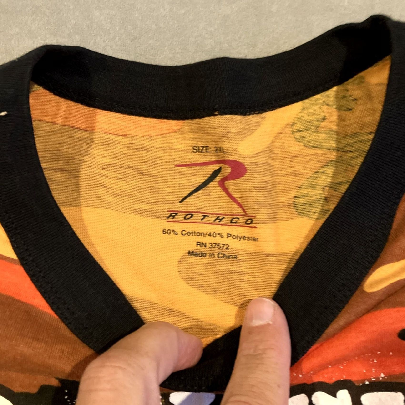 Rothco Ted Nugent-2008 Operation Rolling Thunder- Orange Camo Concert Tour T Shirt- XXL T-Shirt Men 2XL Multicolor Camouflage Short Sleeve Concert Size US XXL / EU 58 / 5 - 3 Thumbnail