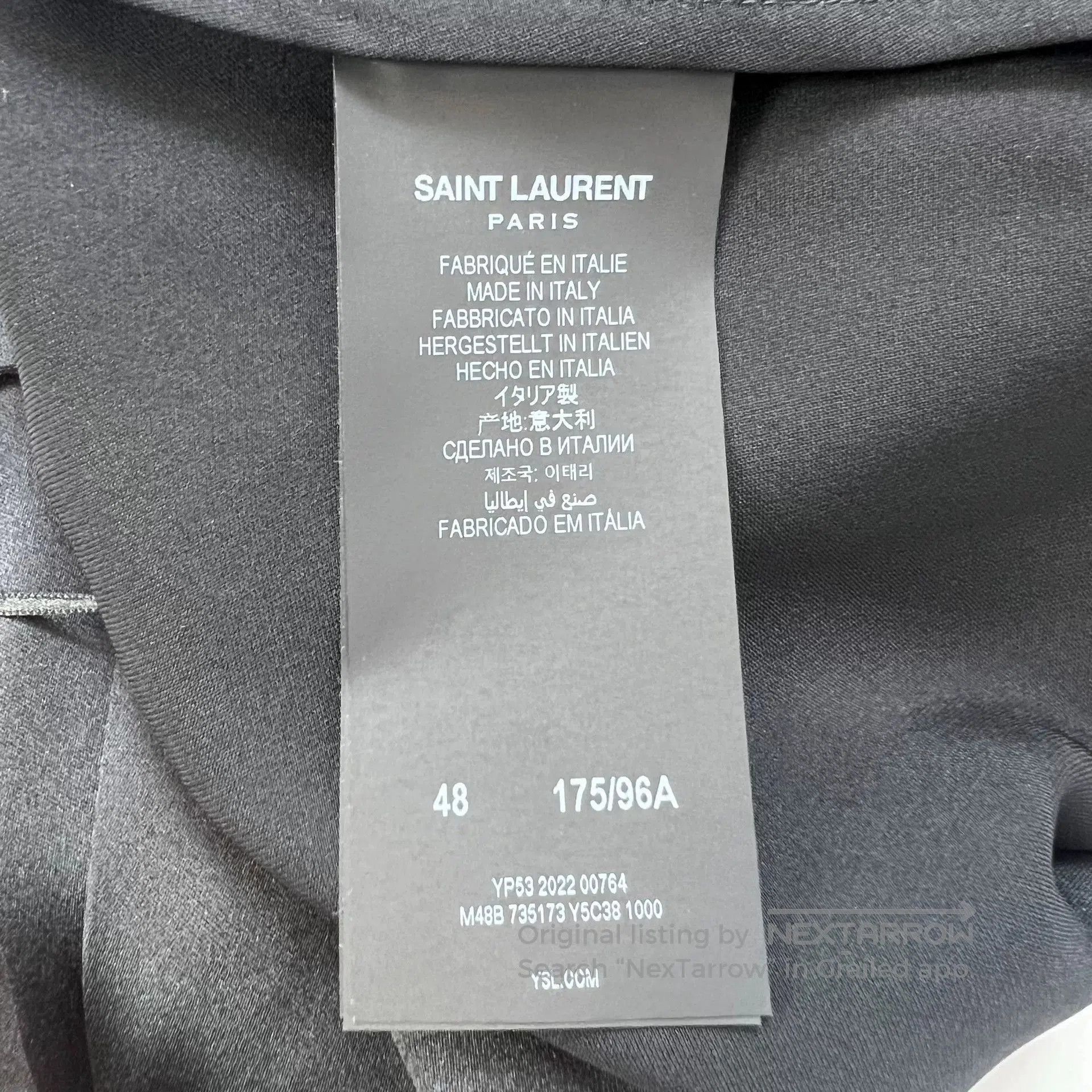 Saint Laurent Paris Saint Laurent Silk Black Drape Cardigan. Size L / US 10 / IT 46 - 6 Thumbnail
