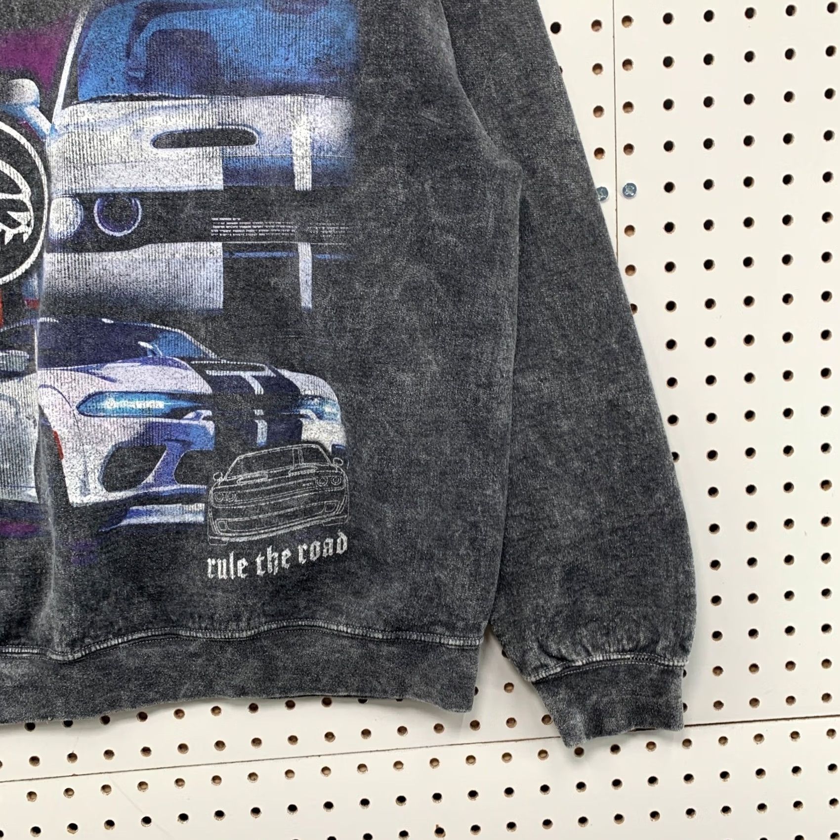Vintage Dodge Hellcat Sweatshirt Mens Medium Grey Rule The Road Crewneck Size US M / EU 48-50 / 2 - 7 Thumbnail
