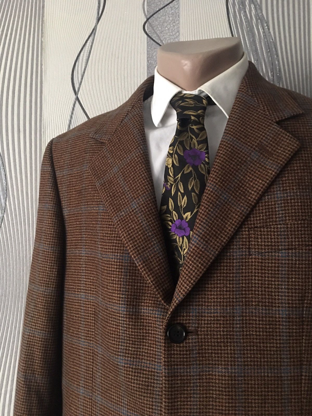 Loro Piana Loro Piana Vintage Houndstooth Merino Wool Blazer Jacket Size US M / EU 48-50 / 2 - 2 Thumbnail