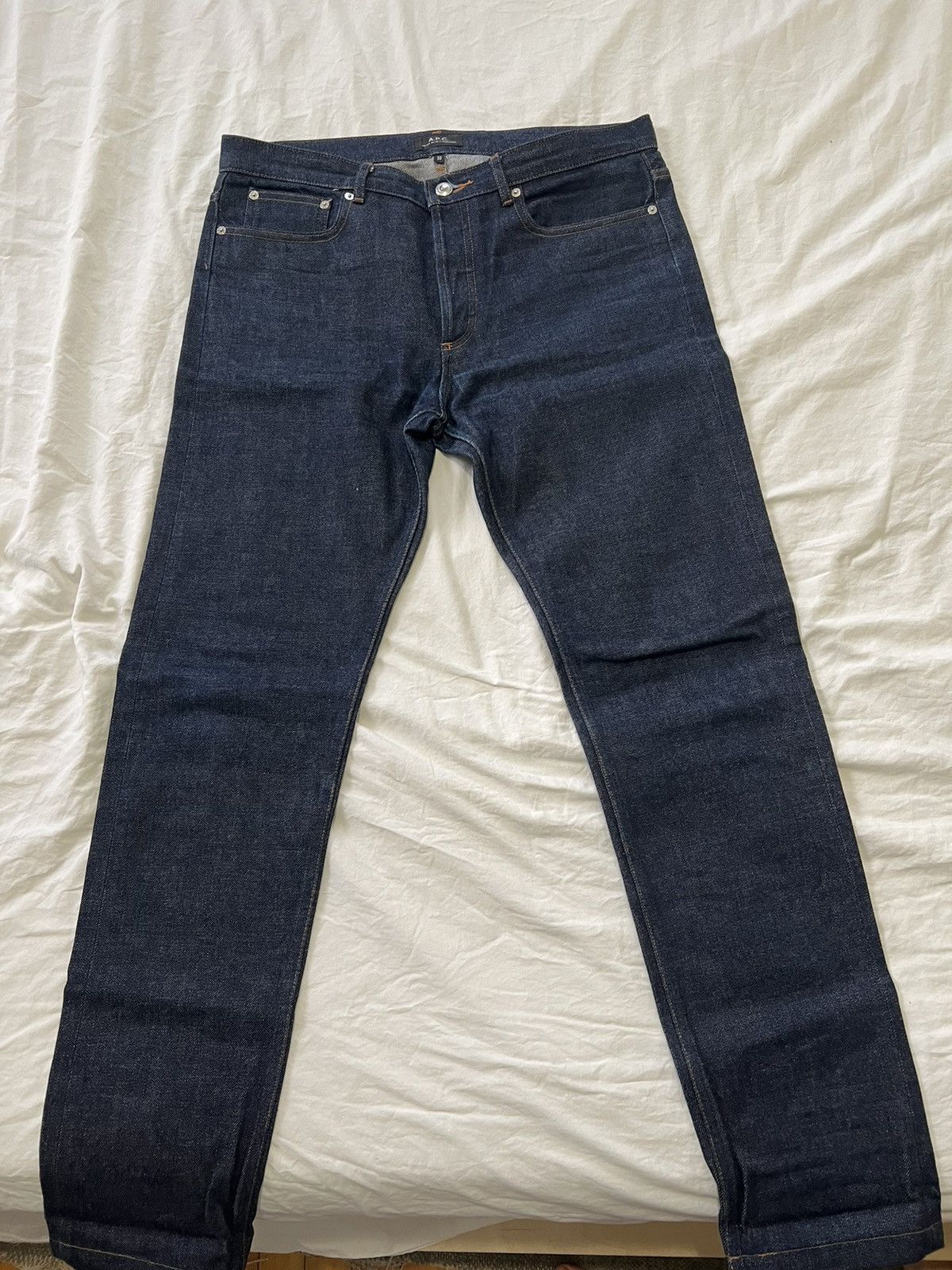 image of A P C Petit New Standard (Raw) in Denim, Men's (Size 33)