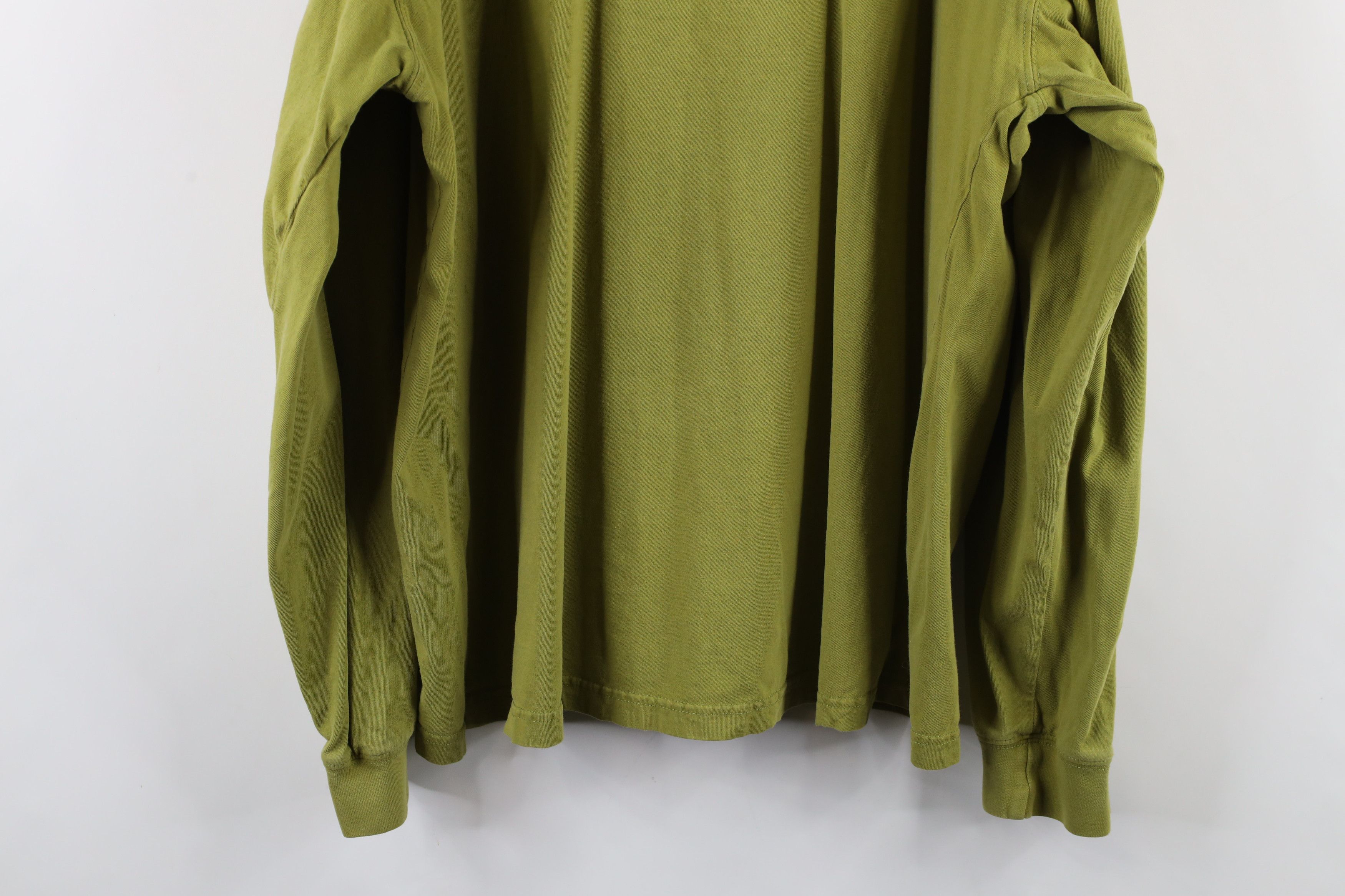 Eddie Bauer × Vintage Vintage 90s Eddie Bauer Long Sleeve T-Shirt Green Cotton Size US L / EU 52-54 / 3 - 12 Thumbnail