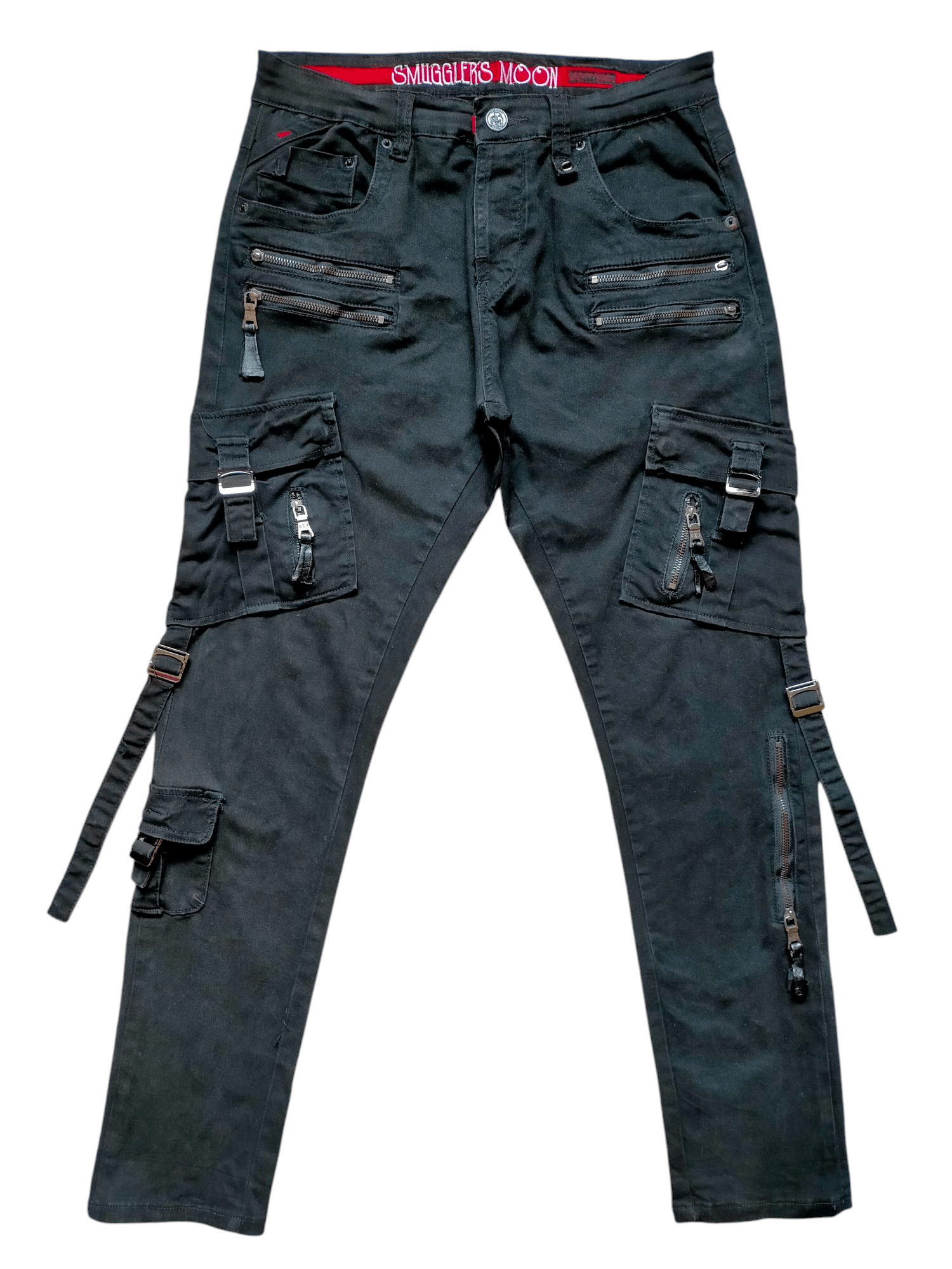 If Six Was Nine × Japanese Brand Smugglers Moon Multipocket zipped Bondage Punk Stretch Cargo Size US 33 - 1 Thumbnail