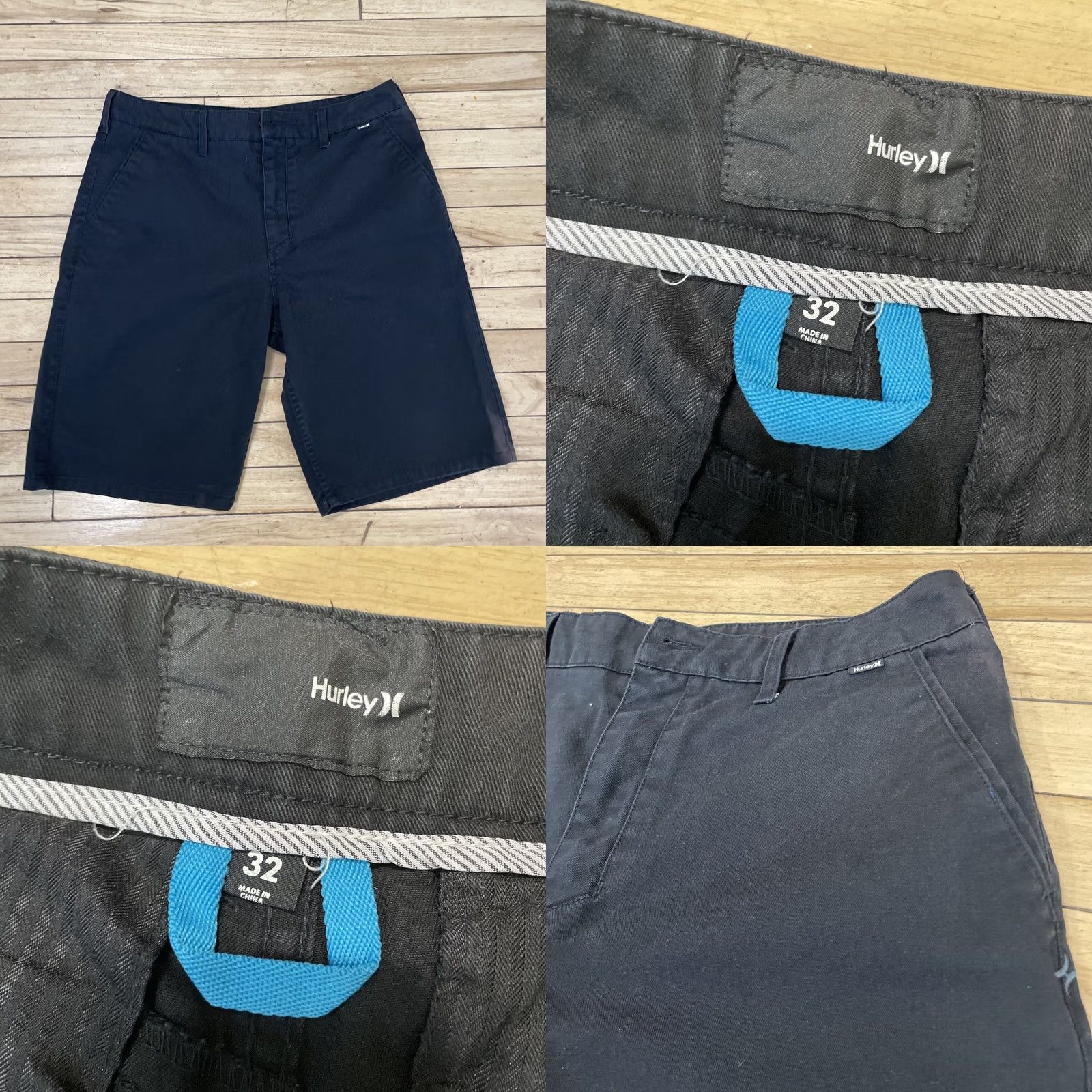 Hurley Hurley Shorts Men 32 Black Sun Bleached Thick Canvas Preppy Skate Surf Chino 32 Size US 32 / EU 48 - 11 Thumbnail