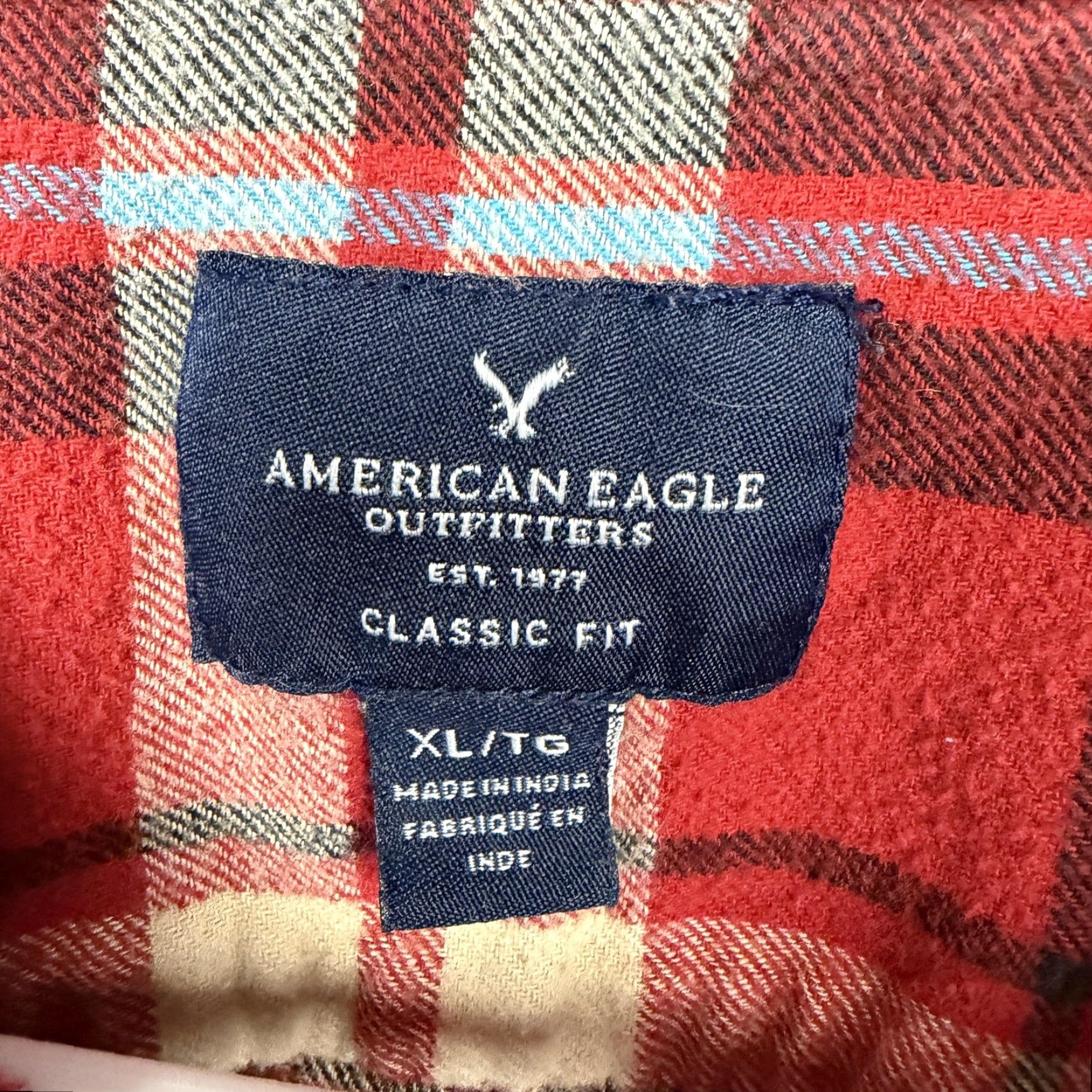 American Eagle Outfitters American Eagle Outfitters Shirt Womens XL Plus Classic Fit Red Plaid Flannel Size XL / US 12-14 / IT 48-50 - 5 Thumbnail
