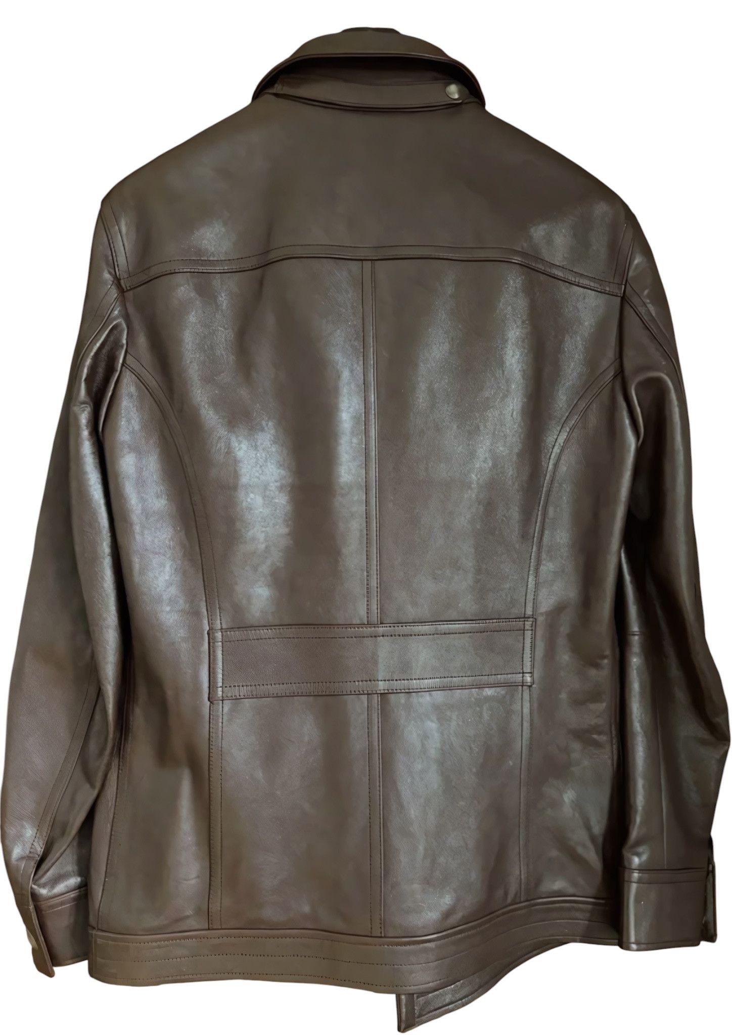 Tom Ford CALFSKIN LEATHER HEAVY JACKET Size US M / EU 48-50 / 2 - 2 Thumbnail