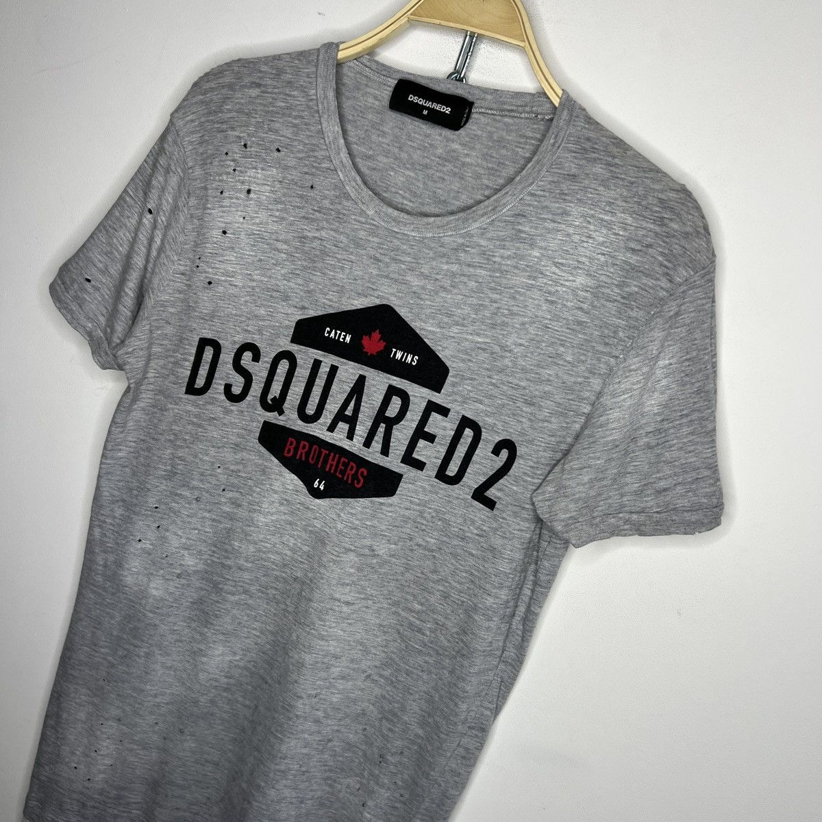 Dsquared2 Dsqured2 Dsquared Distressed Big logo T-shirt size M Size US M / EU 48-50 / 2 - 2 Thumbnail