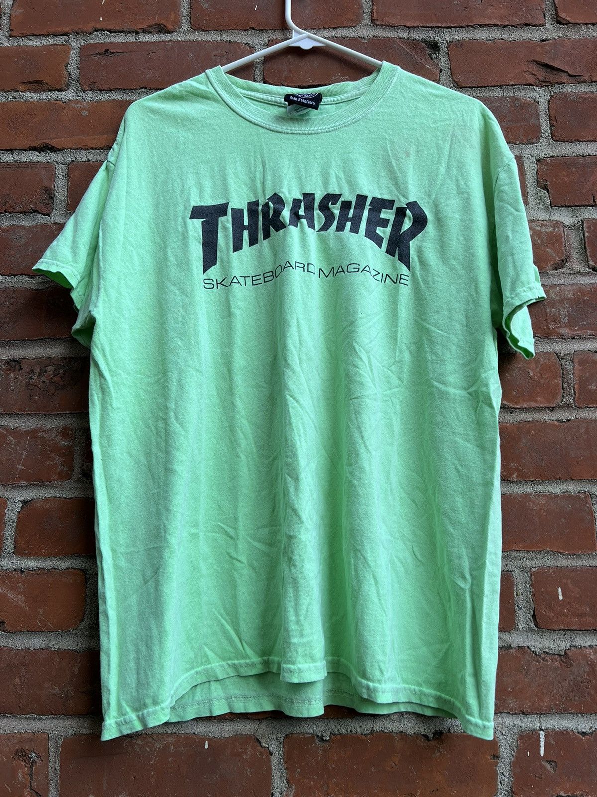 Neon green thrasher shirt hotsell