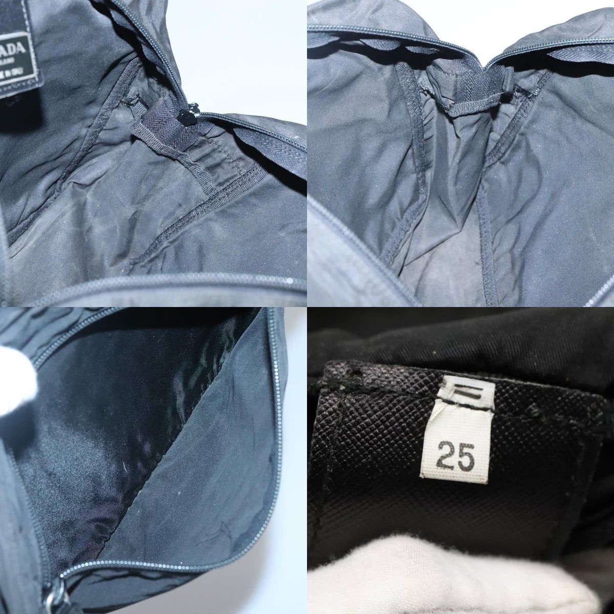 Prada PRADA Hand Bag Nylon Black Size ONE SIZE - 12 Thumbnail