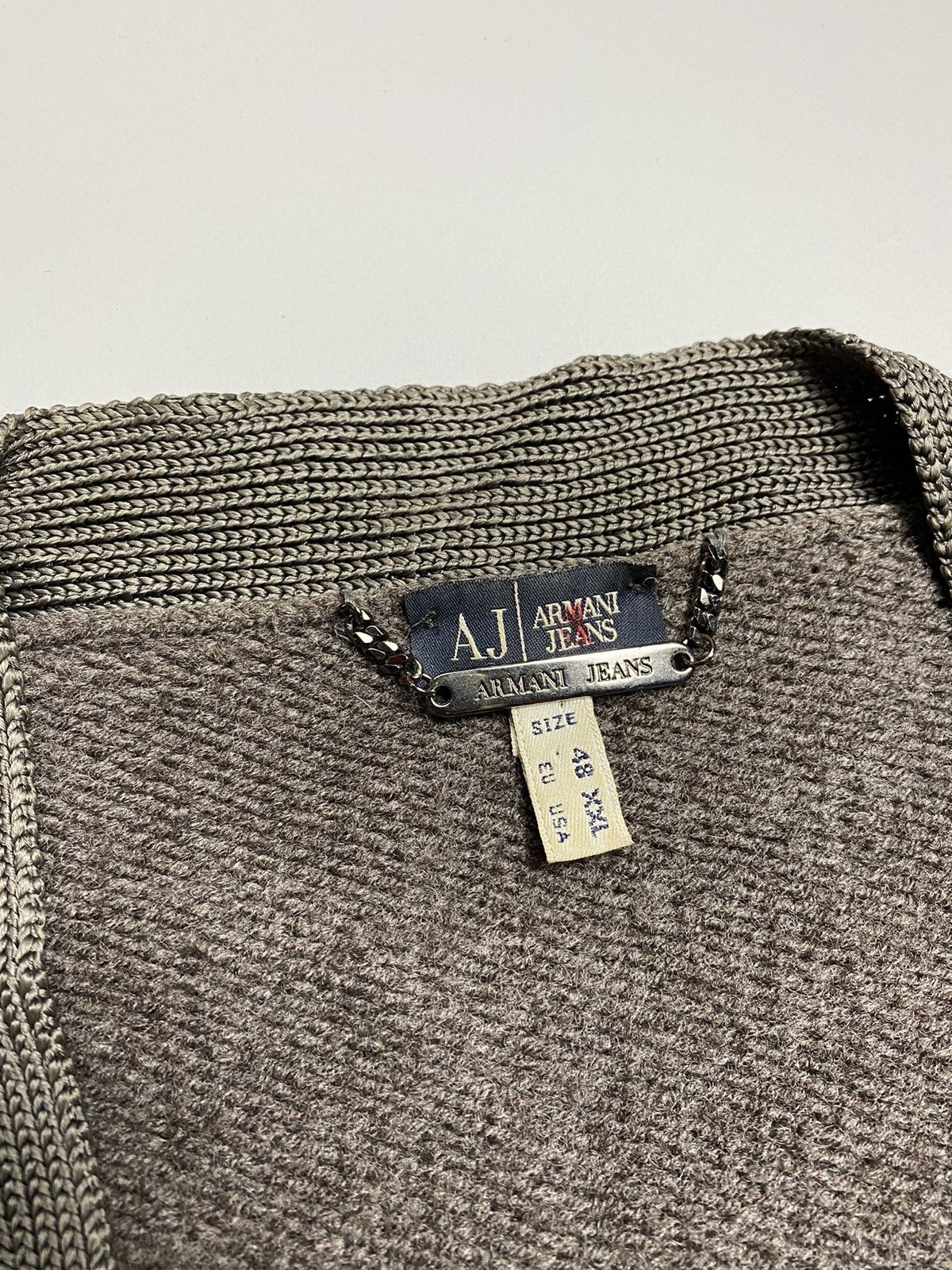 Armani × Emporio Armani × Vintage Armani Jeans Vintage cardigan size 48 mens Size US M / EU 48-50 / 2 - 4 Thumbnail