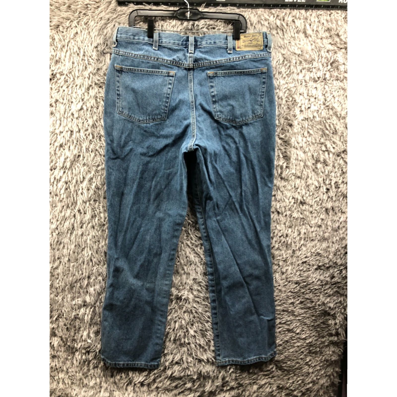 Denime RedHead Jeans Size 36x32 Mens Straight Mid Rise Blue Denim 5-Pocket Regular Waist 36 Inseam 32 Size US 36 / EU 52 - 5 Thumbnail