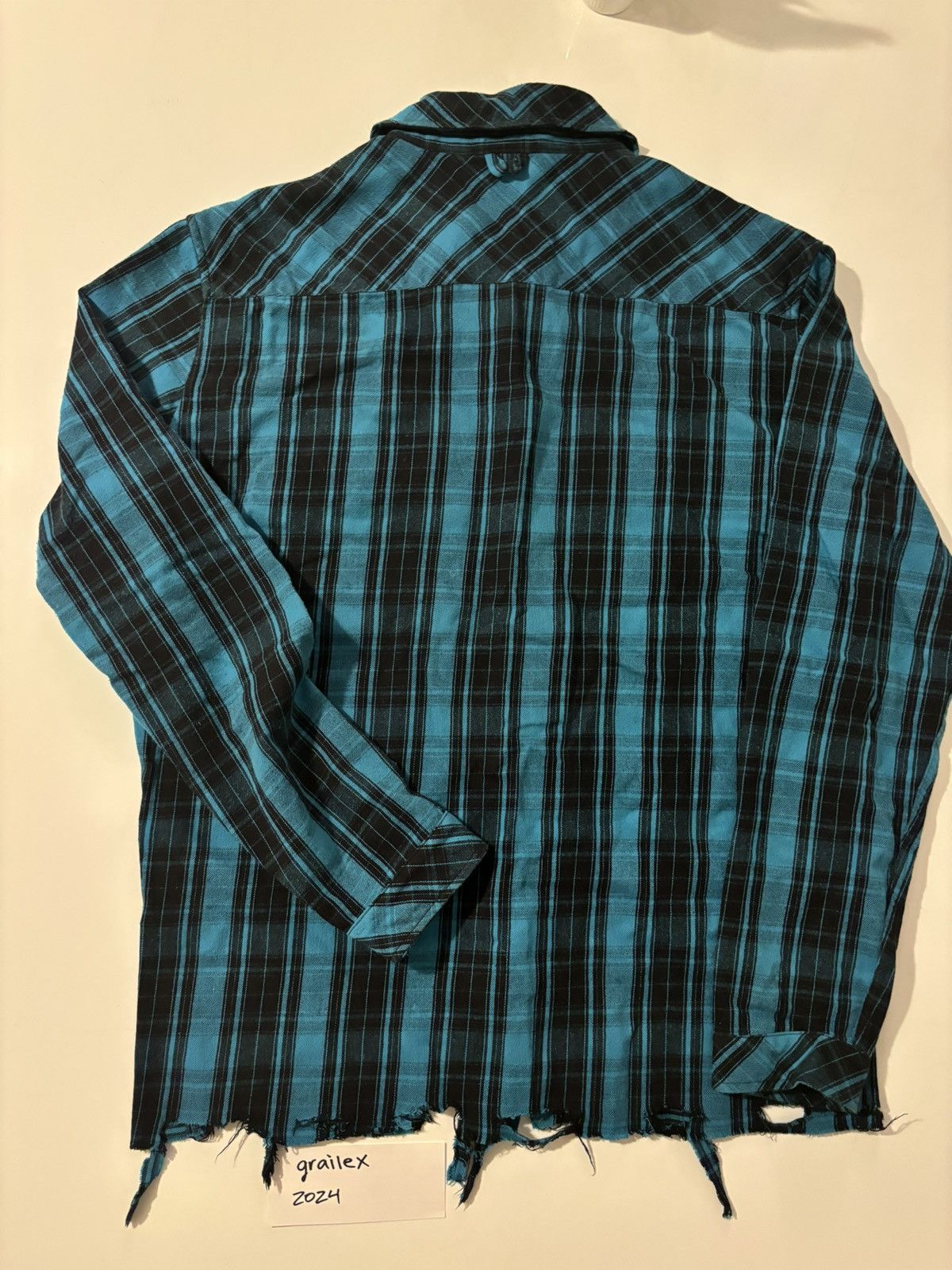 Designer × Marcelo Burlon Ripped Button Up Size US L / EU 52-54 / 3 - 2 Thumbnail