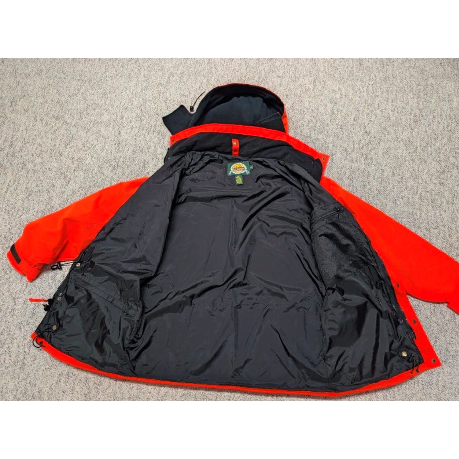Vintage VINTAGE Cabela's parka coat ORANGE camouflage M TALL hooded HUNTING acrylic coat Men Orange Camouflage 90s Hunting Mens Size US M / EU 48-50 / 2 - 3 Thumbnail