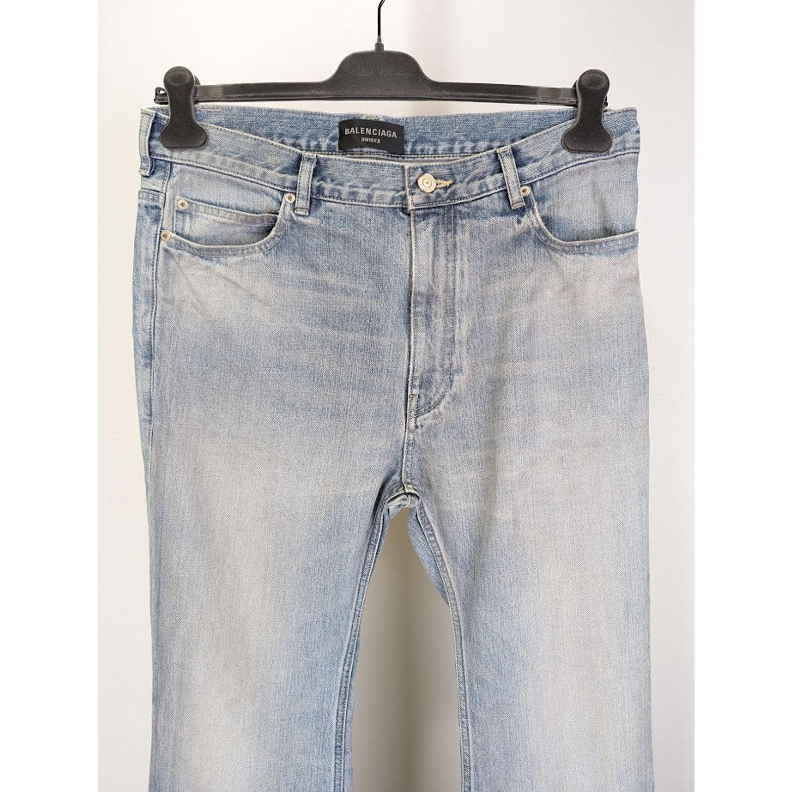 Balenciaga o1rshd1 Q:2 / Flared Denim Pants in Blue Size US 28 / EU 44 - 3 Thumbnail
