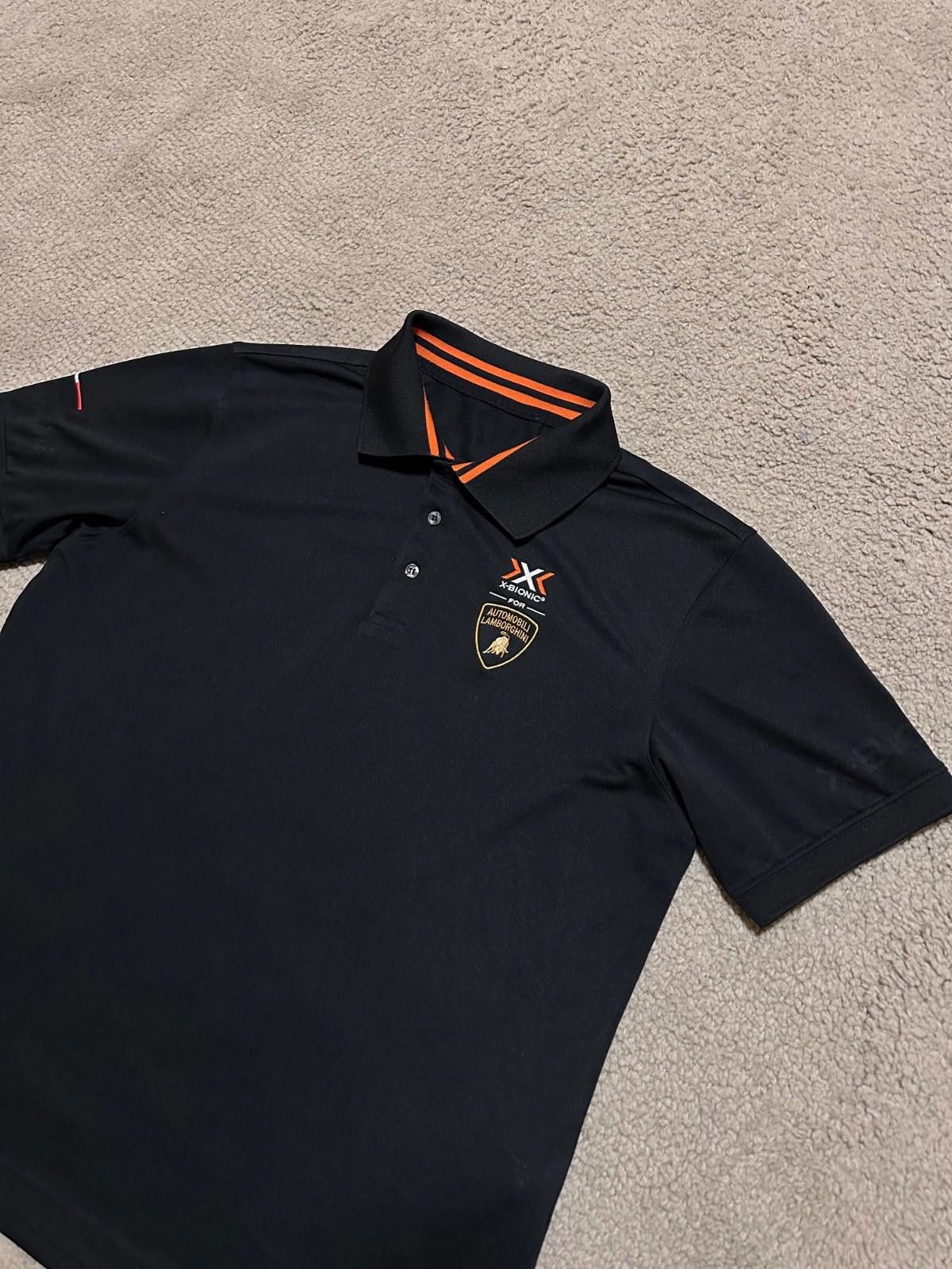 Lamborghini X-Bionic For Automobili Lamborghini Black Polo T-Shirt Sz L Size US L / EU 52-54 / 3 - 3 Thumbnail