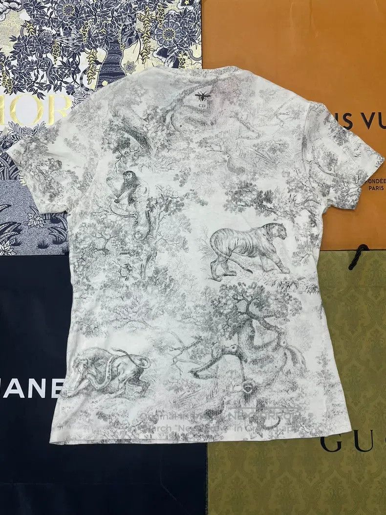Dior Dior ZOO PRINTED SHORT-SLEEVED T-SHIRT Size S / US 4 / IT 40 - 3 Thumbnail