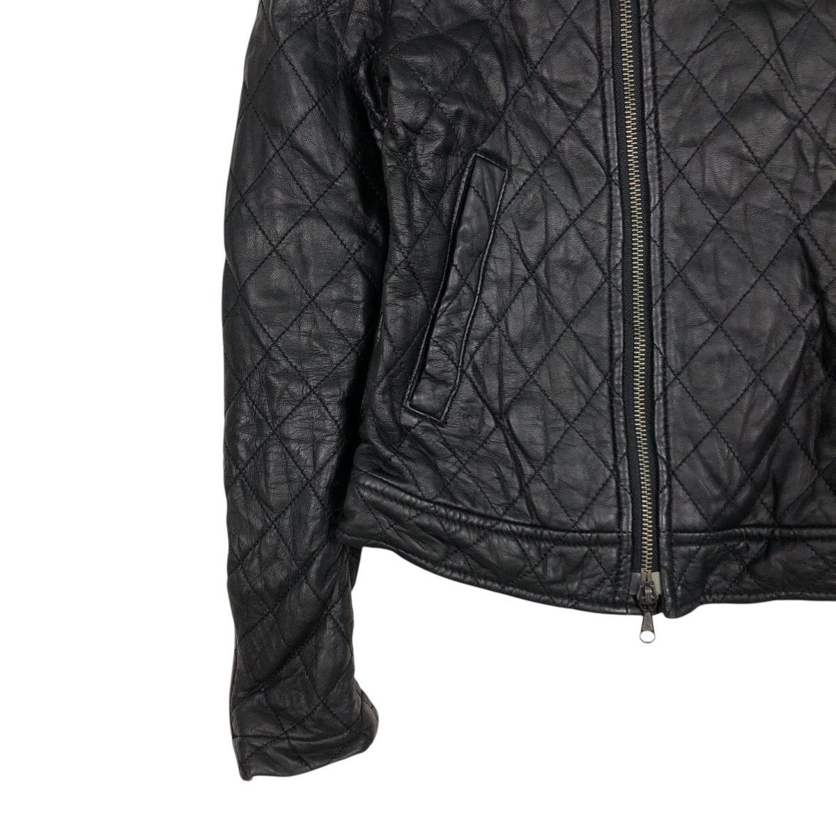 ADAM ET ROPE 📌Cropped Biker Leather Jacket Adam Et Rope Issey Miyake Size US M / EU 48-50 / 2 - 5 Thumbnail