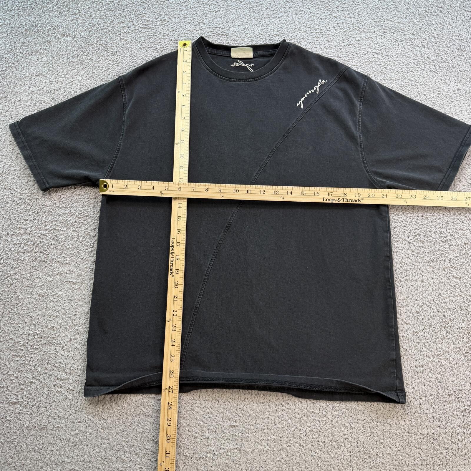 YoungLA YoungLA #W431 Faded Black T Shirt Small Bodybuilding Logo Size US S / EU 44-46 / 1 - 3 Thumbnail