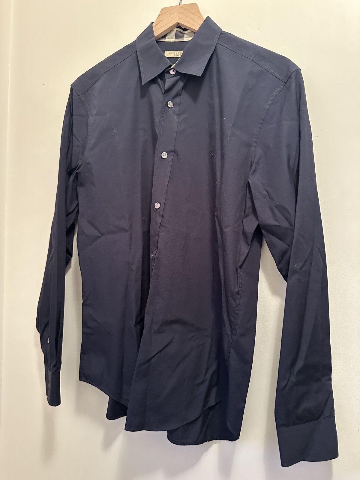 Burberry Burberry Brit Dress Shirt Navy M Size US M / EU 48-50 / 2 - 1 Thumbnail