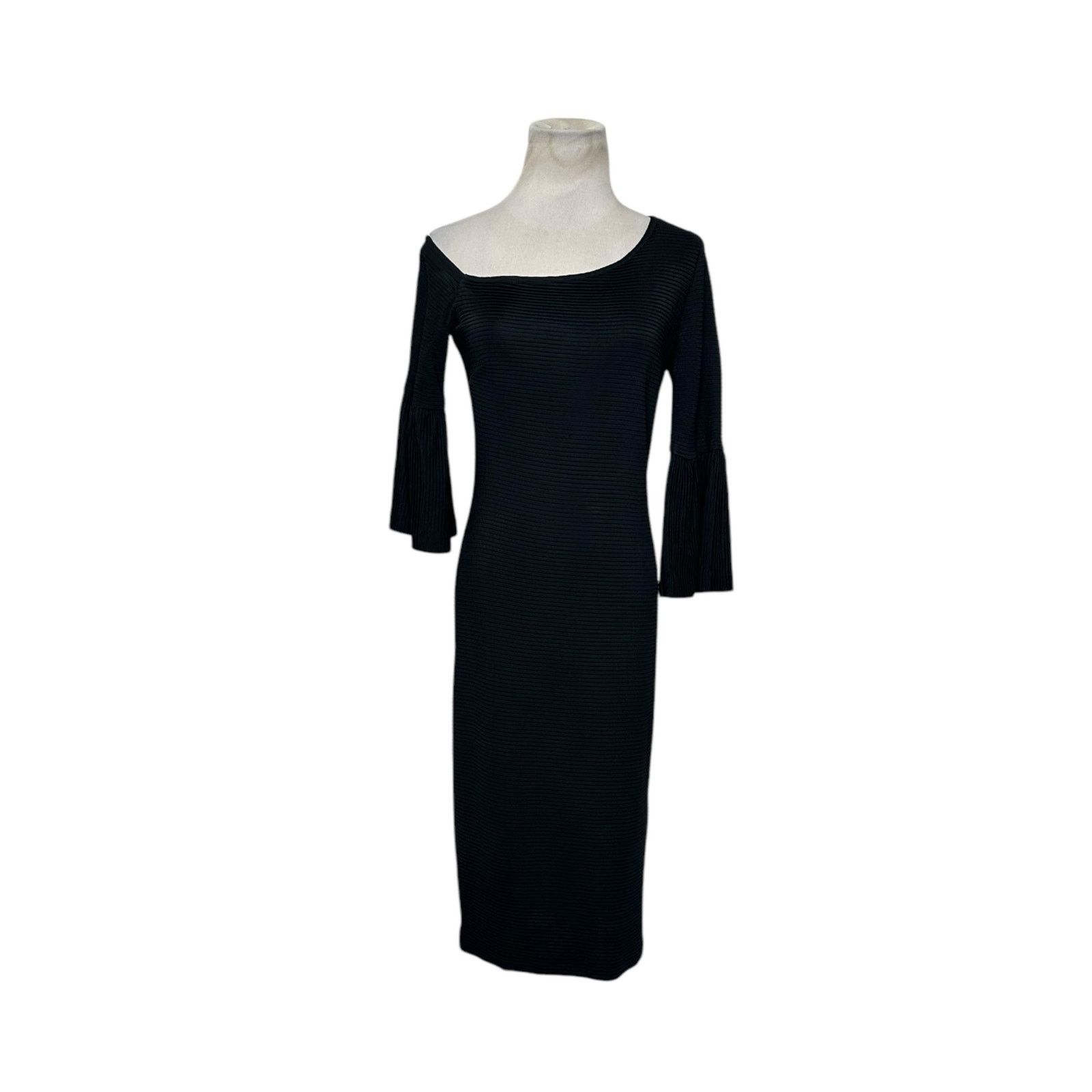 Trina Turk Trina Turk black 3/4 sleeves sheath midi dress size 6 Size M / US 6-8 / IT 42-44 - 11 Thumbnail