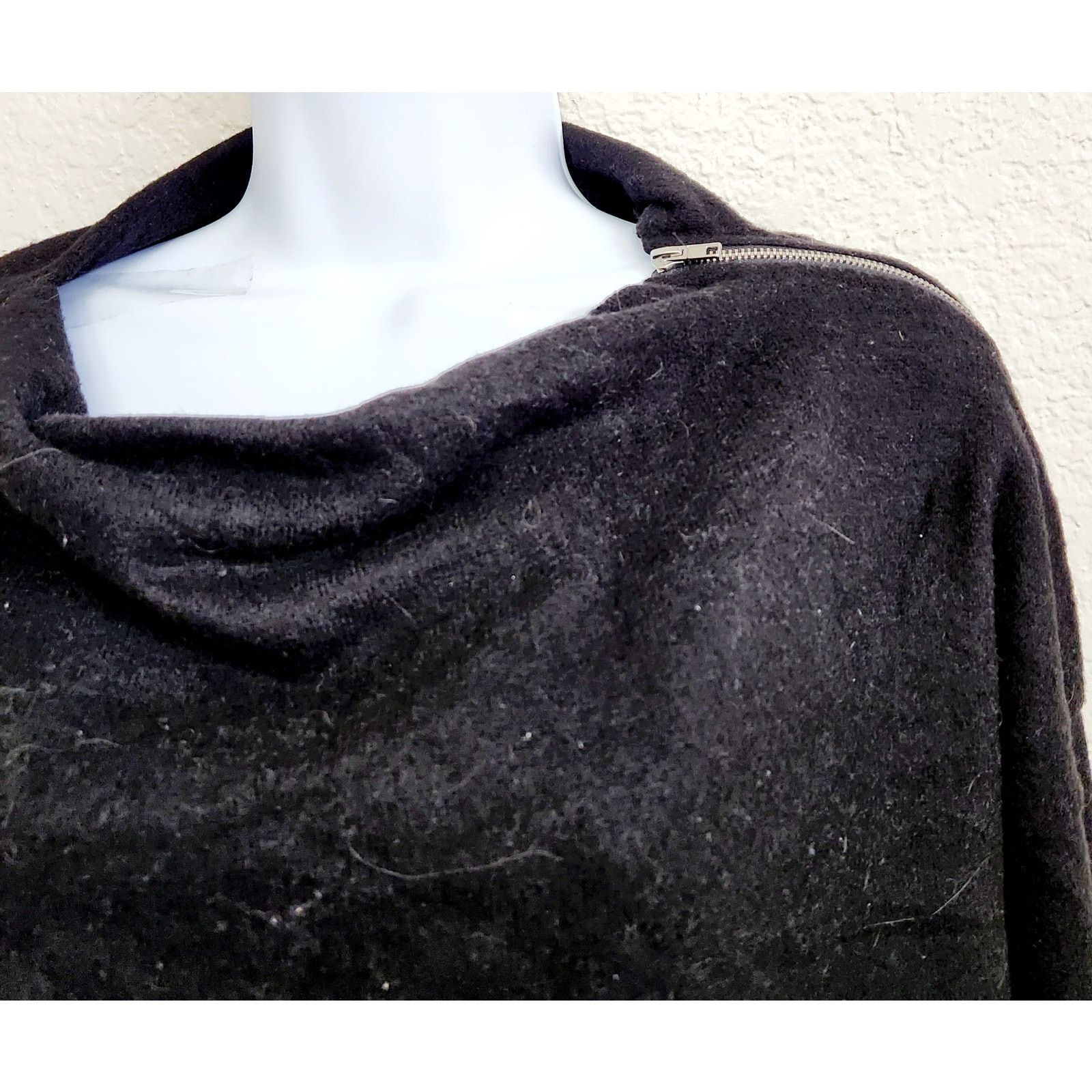 Other White Birch Black Zipper Neck Drop Shoulder Top Small Soft Size S / US 4 / IT 40 - 2 Thumbnail