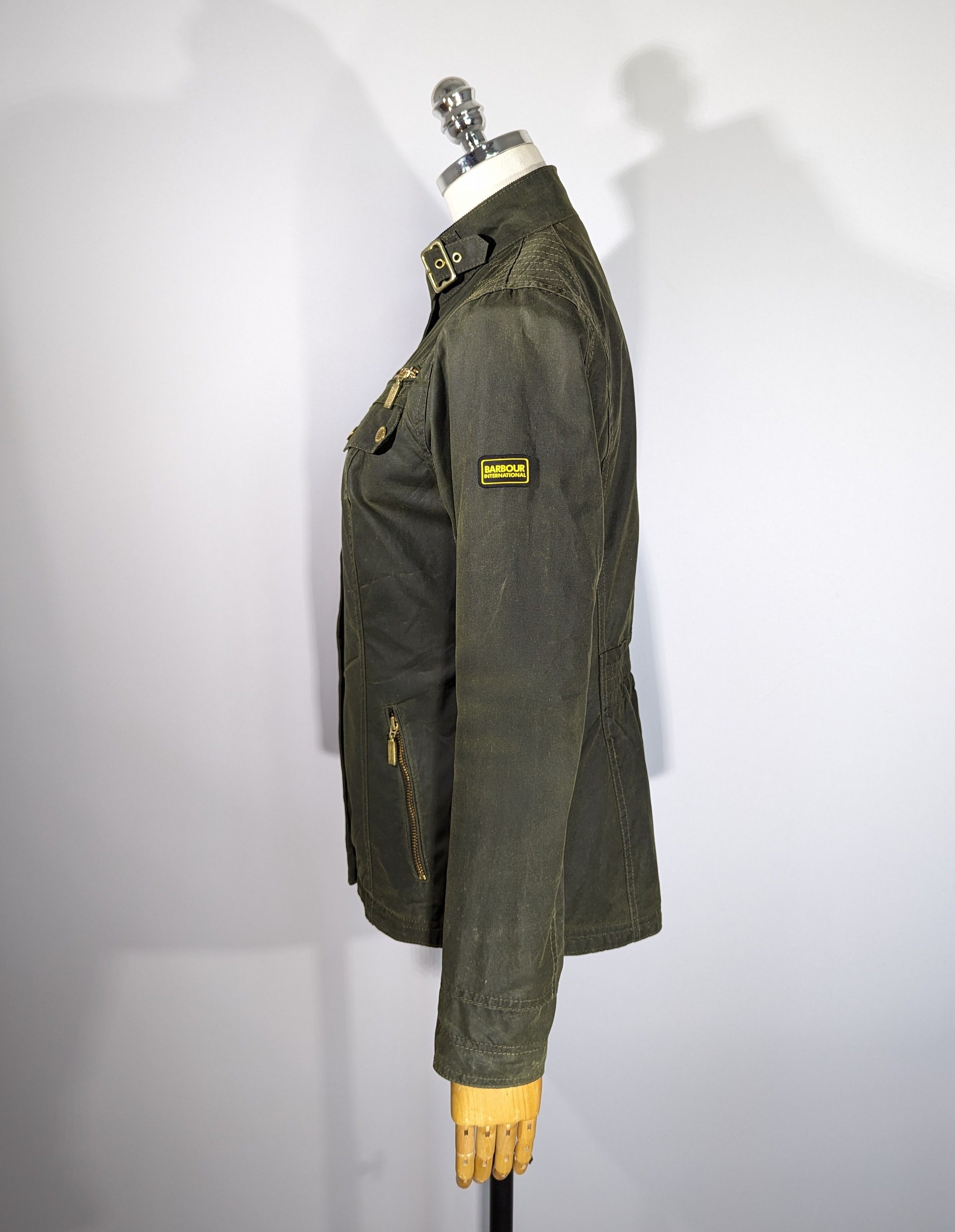 Barbour BARBOUR INTERNATIONAL LEADER WAX Jacket Motorcycle Clothing Size S / US 4 / IT 40 - 6 Thumbnail