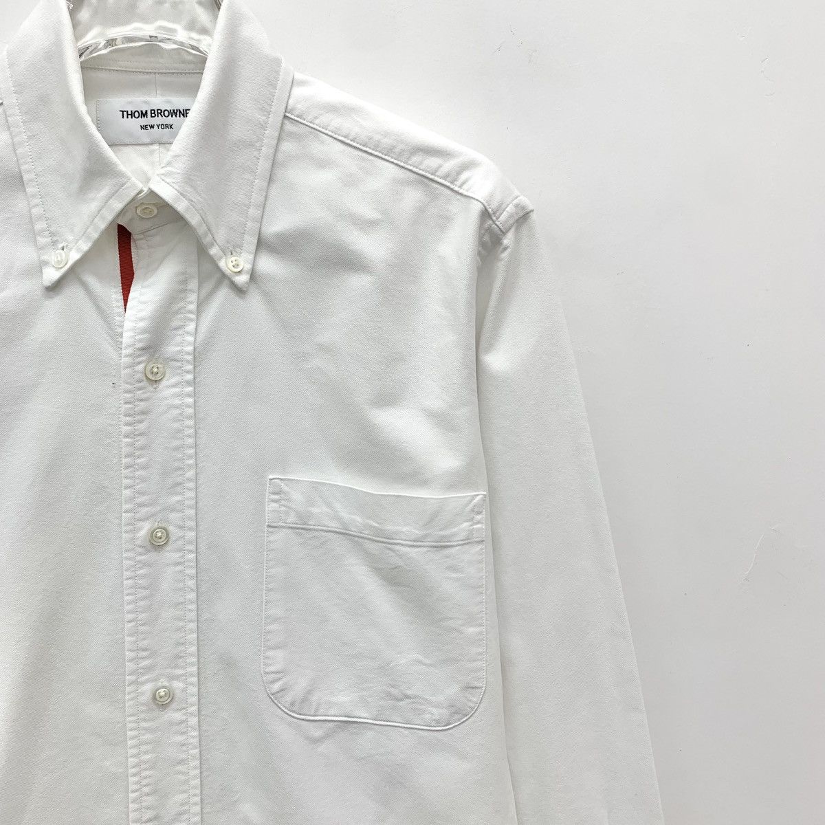 Thom Browne Thom Browne White Cotton Lapel Long Sleeve Shirt K26WX Size US XS / EU 42 / 0 - 3 Thumbnail