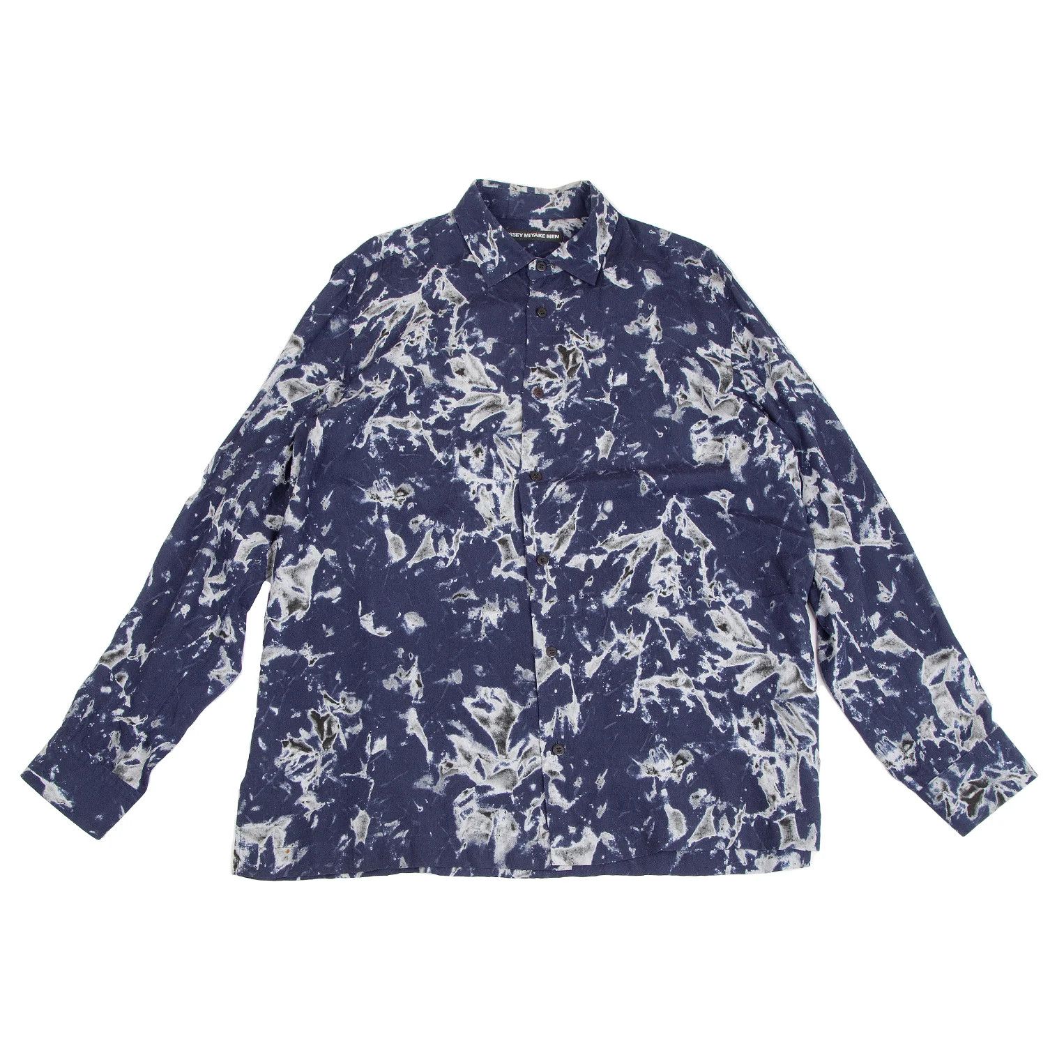 Issey Miyake Graphic Print Shirt in Navy Size 4 Size US XL / EU 56 / 4 - 1 Thumbnail