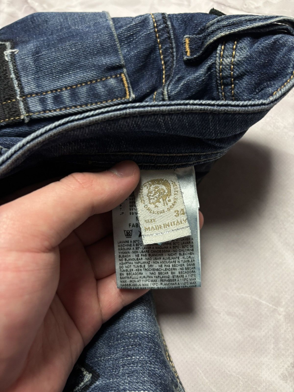 Diesel Diesel VIKER Jeans 008SV Straight Vintage Wash Blue 34x32 Size US 34 / EU 50 - 21 Thumbnail