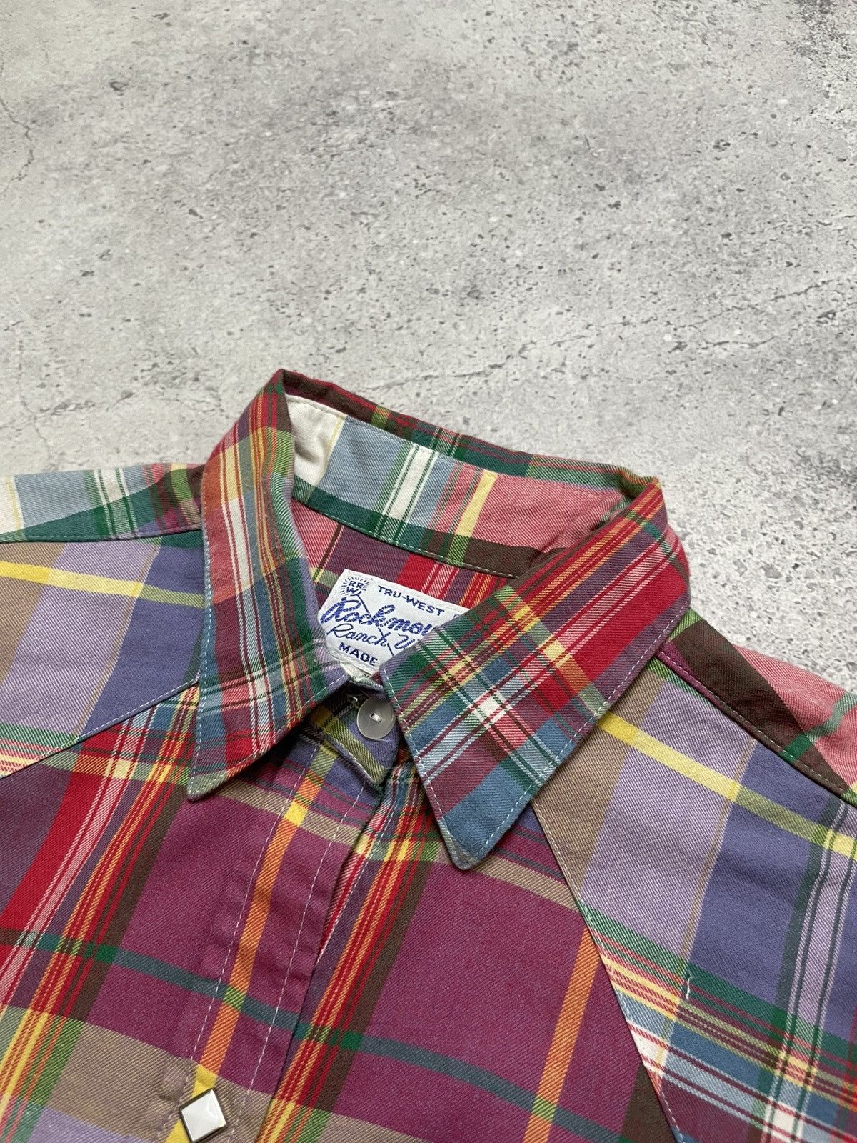 Rockmount Ranch Wear × Vintage ROCKMOUNT Ranch Wear Western Shirt Diamond Pearl Made In USA Size US M / EU 48-50 / 2 - 8 Thumbnail