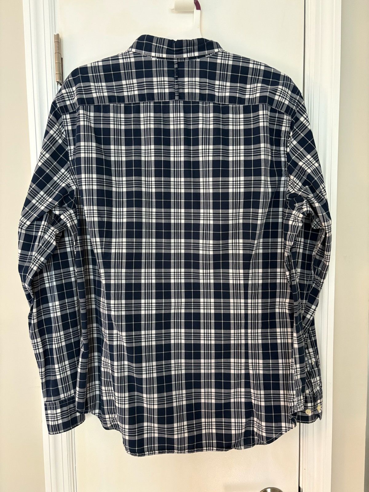 Banana Republic Banana Republic Grant Fit Blue & White Plaid Button-up – XL Size US XL / EU 56 / 4 - 2 Thumbnail