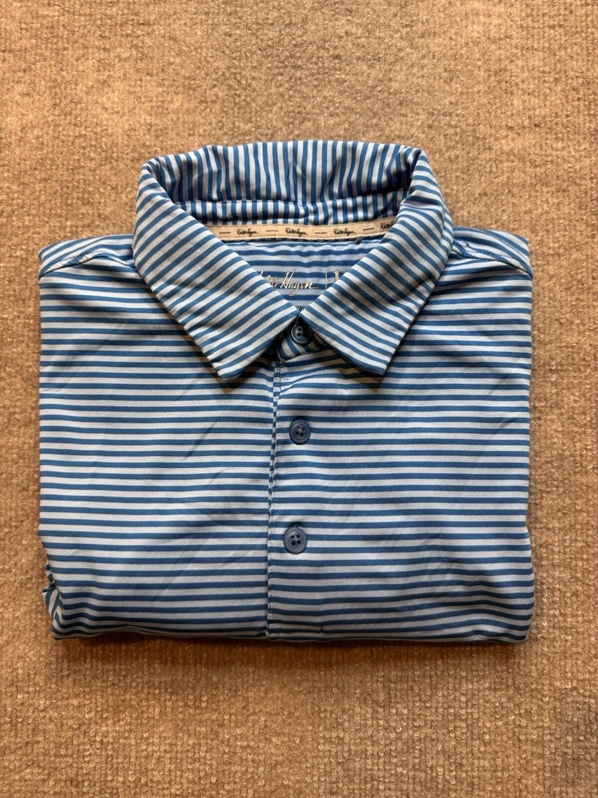 Other Walter Hagen 11 Majors Men's Med Blue Stripe Golf Polo [701] Size US M / EU 48-50 / 2 - 1 Thumbnail