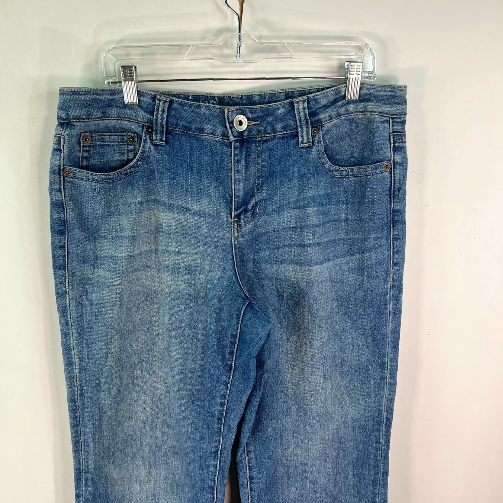 DKNY DKNY Jeans Womens Bootcut 5-Pocket Blue Denim Stretch Soho Low Rise 14 Regular 36x33 Modern Classic Size 36" / US 14 / IT 50 - 2 Thumbnail