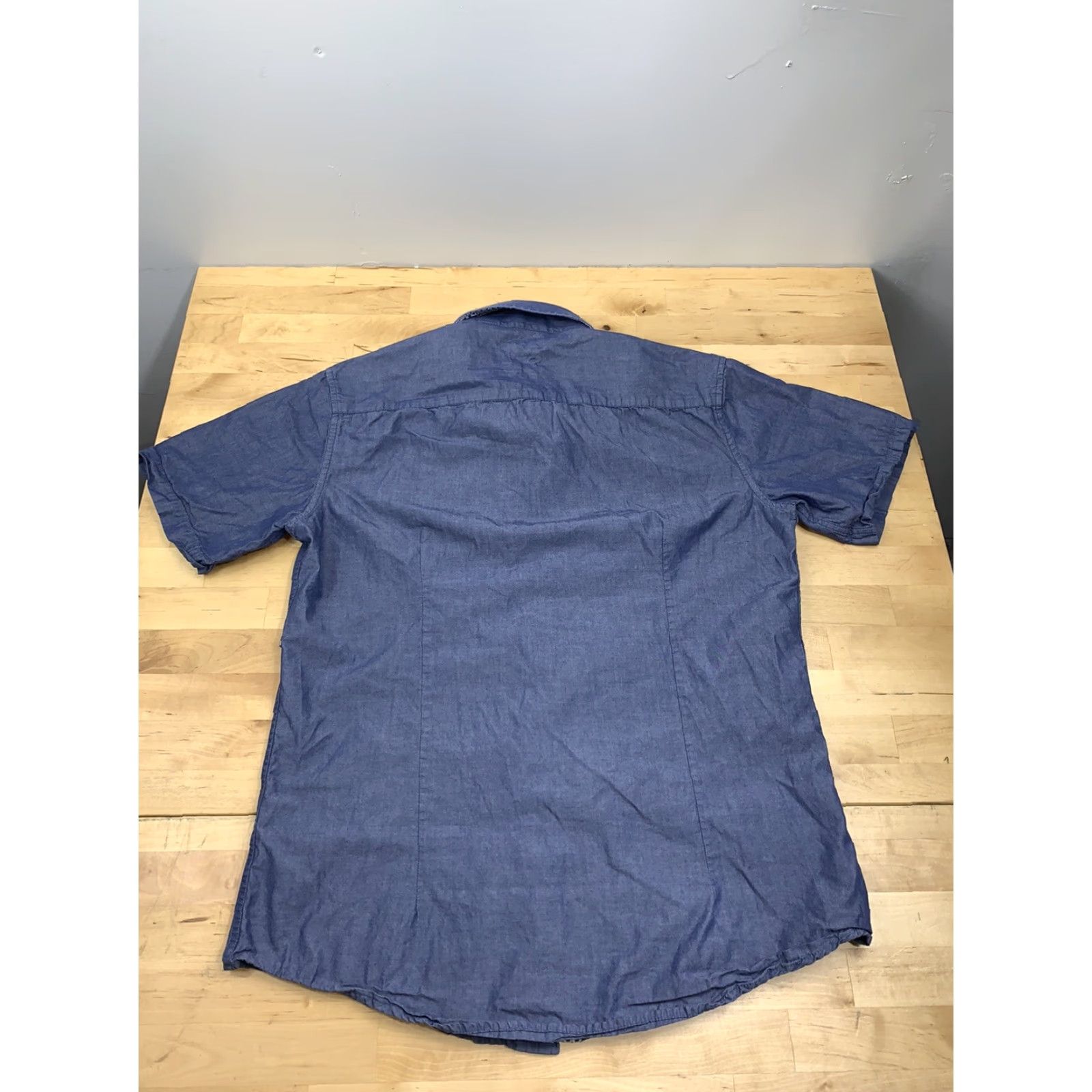 Christian Lacroix Christian Lacroix Mens Button-Up Shirt Short Sleeve Blue S Casual Shirt Men Small Button-Up Clothing Mens Size US 29 - 2 Thumbnail