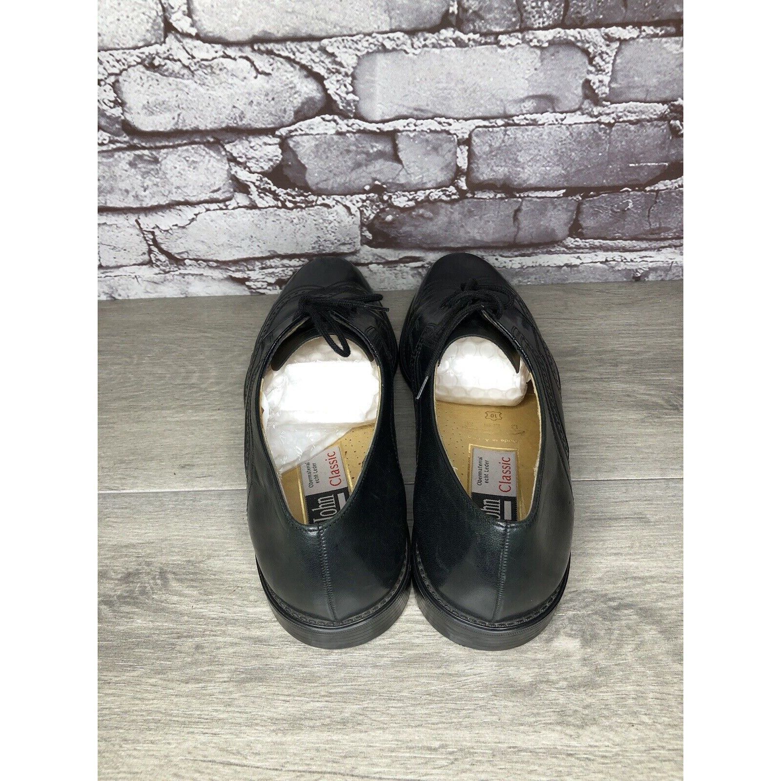 Other M. JOHN Classic Black Leather Wingtip Oxford Lace Dress Shoe Size US 10 / EU 43 - 21 Thumbnail
