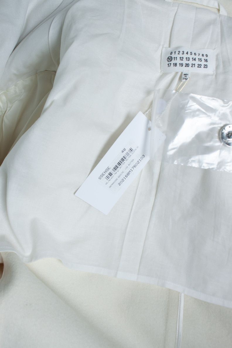Maison Margiela Maison Martin Margiela, Off white Melton coat Size US M / EU 48-50 / 2 - 6 Thumbnail