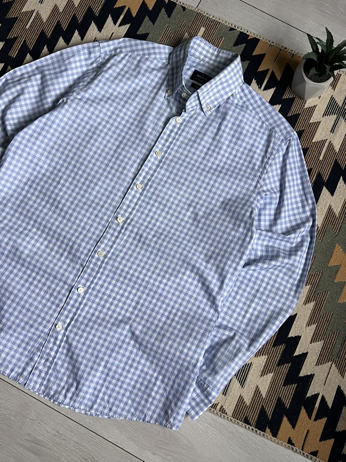 Hackett Hackett London Button Up Luxury Shirt Size US L / EU 52-54 / 3 - 3 Thumbnail