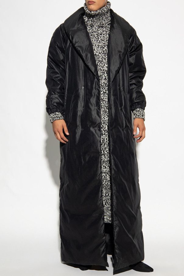 Saint Laurent Paris o1s1wg111124 Long Down Coat in Black Size US L / EU 52-54 / 3 - 3 Thumbnail