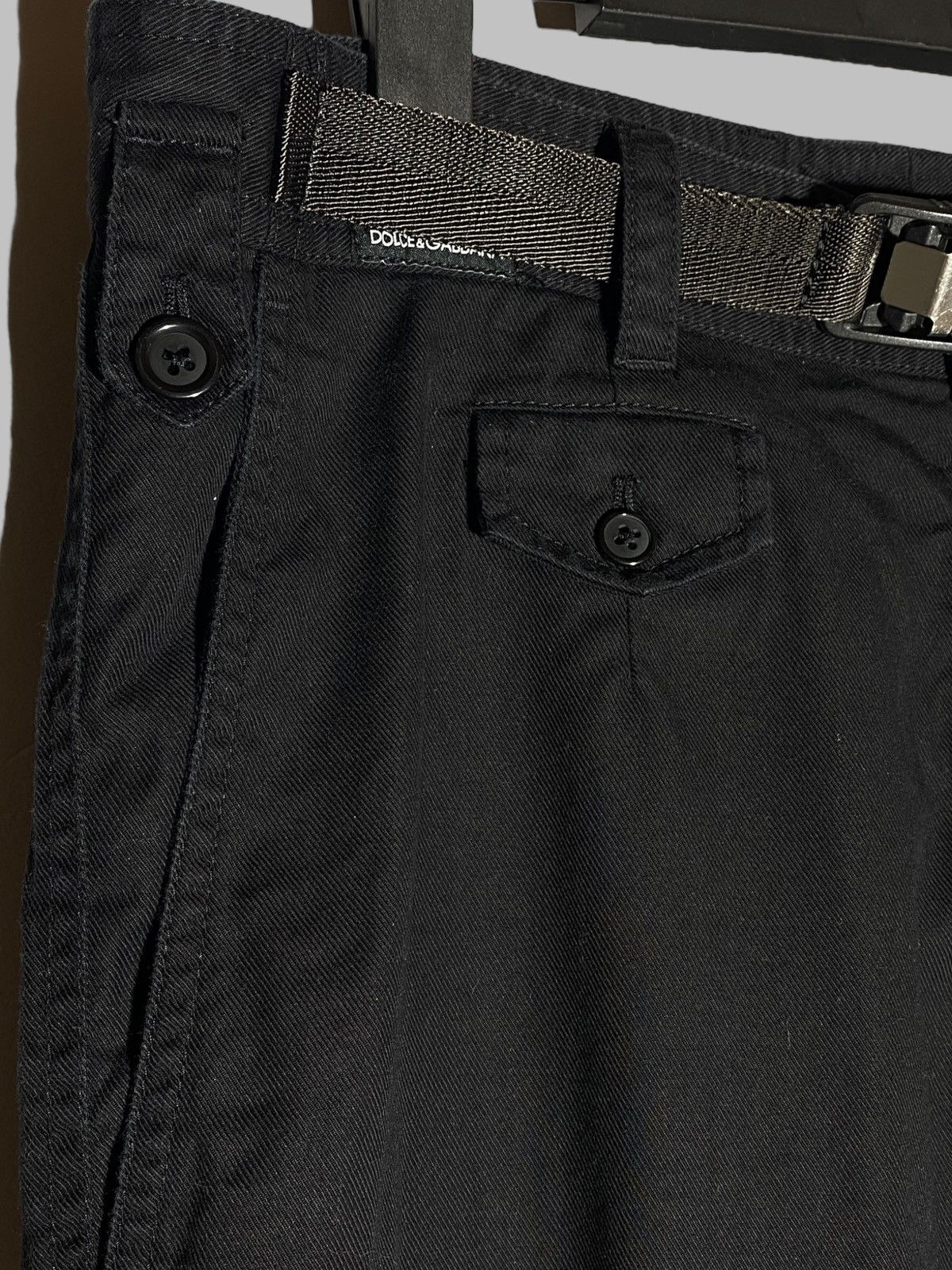 Dolce & Gabbana Dolce & Gabbana Jeans Black Cotton Skinny Cargo Denim Size US 32 / EU 48 - 6 Thumbnail