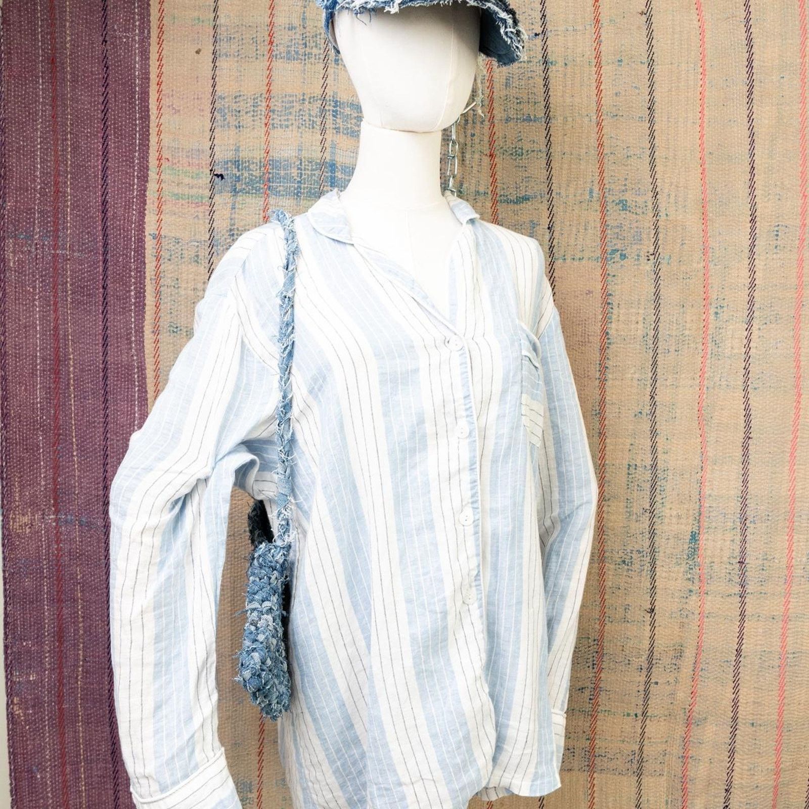 Carhartt Upcycled Crochet Baguette Bag |crochet Shoulder Bag Size ONE SIZE - 3 Thumbnail