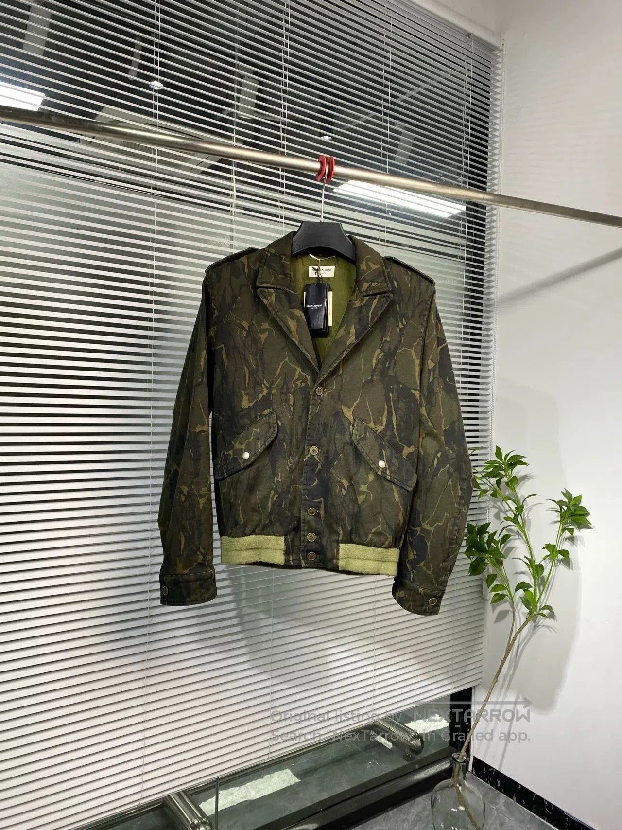 Saint Laurent Paris Saint Laurent Camouflage Biker Jacket. Size US M / EU 48-50 / 2 - 1 Thumbnail