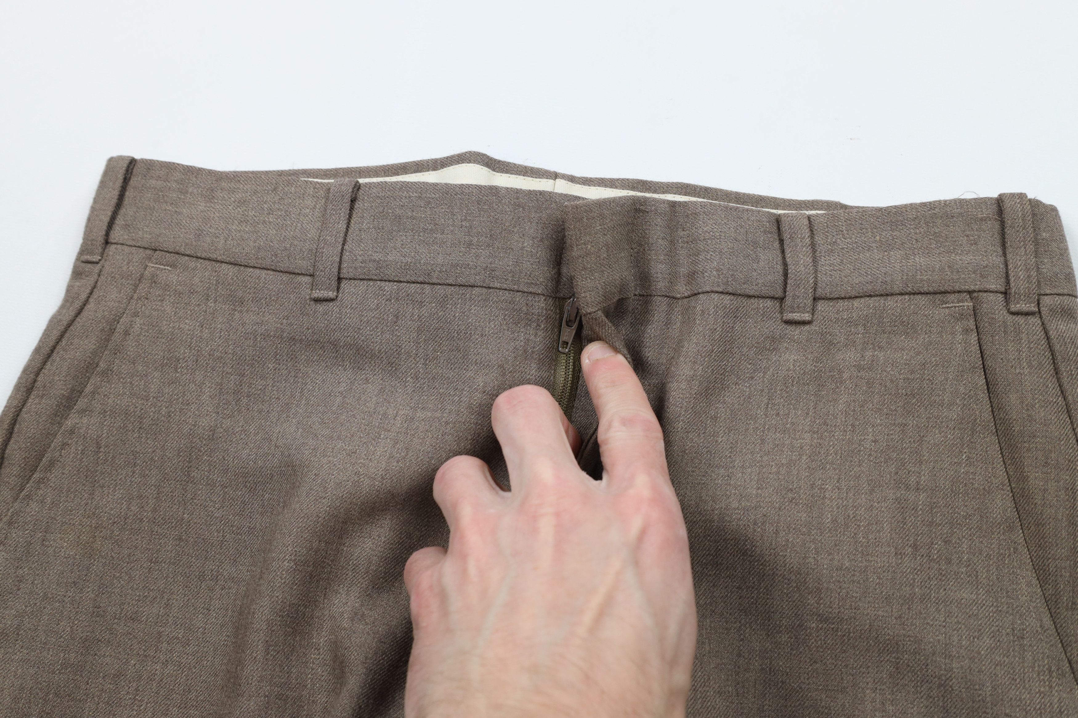 Vintage Vintage 70s Streetwear Knit Wide Leg Chinos Pants Brown Size US 30 / EU 46 - 5 Thumbnail