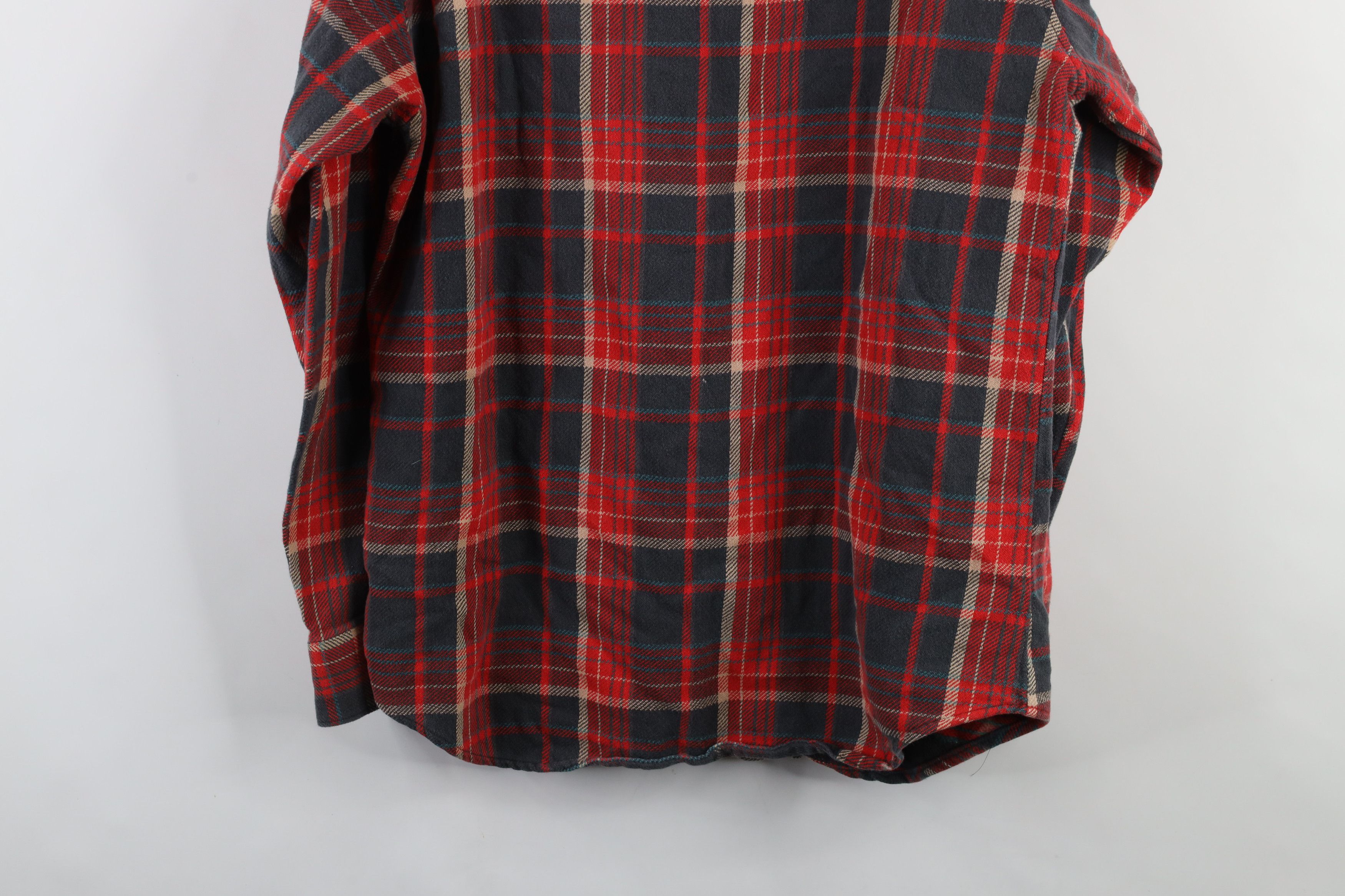 Vintage Vintage 70s Streetwear Heavyweight Button Shirt Plaid Size US L / EU 52-54 / 3 - 13 Thumbnail
