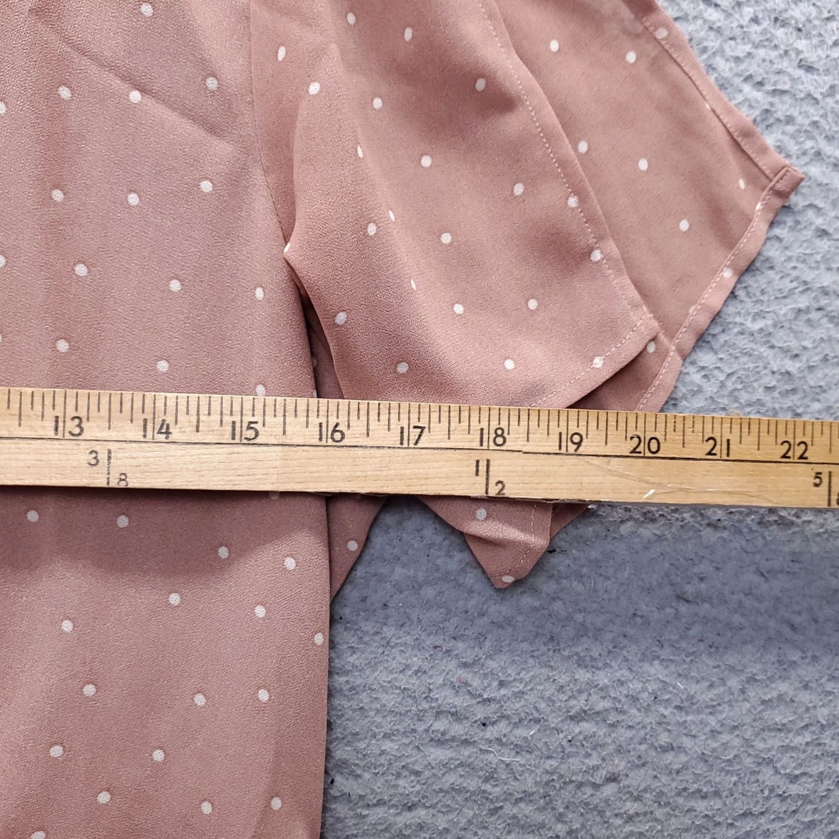 ASTR The Label ASTR The Label Blouse Women Polka Dot Slit Sleeve Knotted Front M Multi Color Shirt Size M / US 6-8 / IT 42-44 - 6 Thumbnail