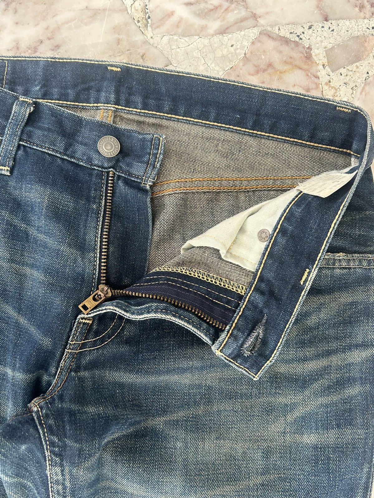Levi's Levis Japan Ripped Vintage 502 Selvedge Redtab Denim Size US 30 / EU 46 - 9 Thumbnail