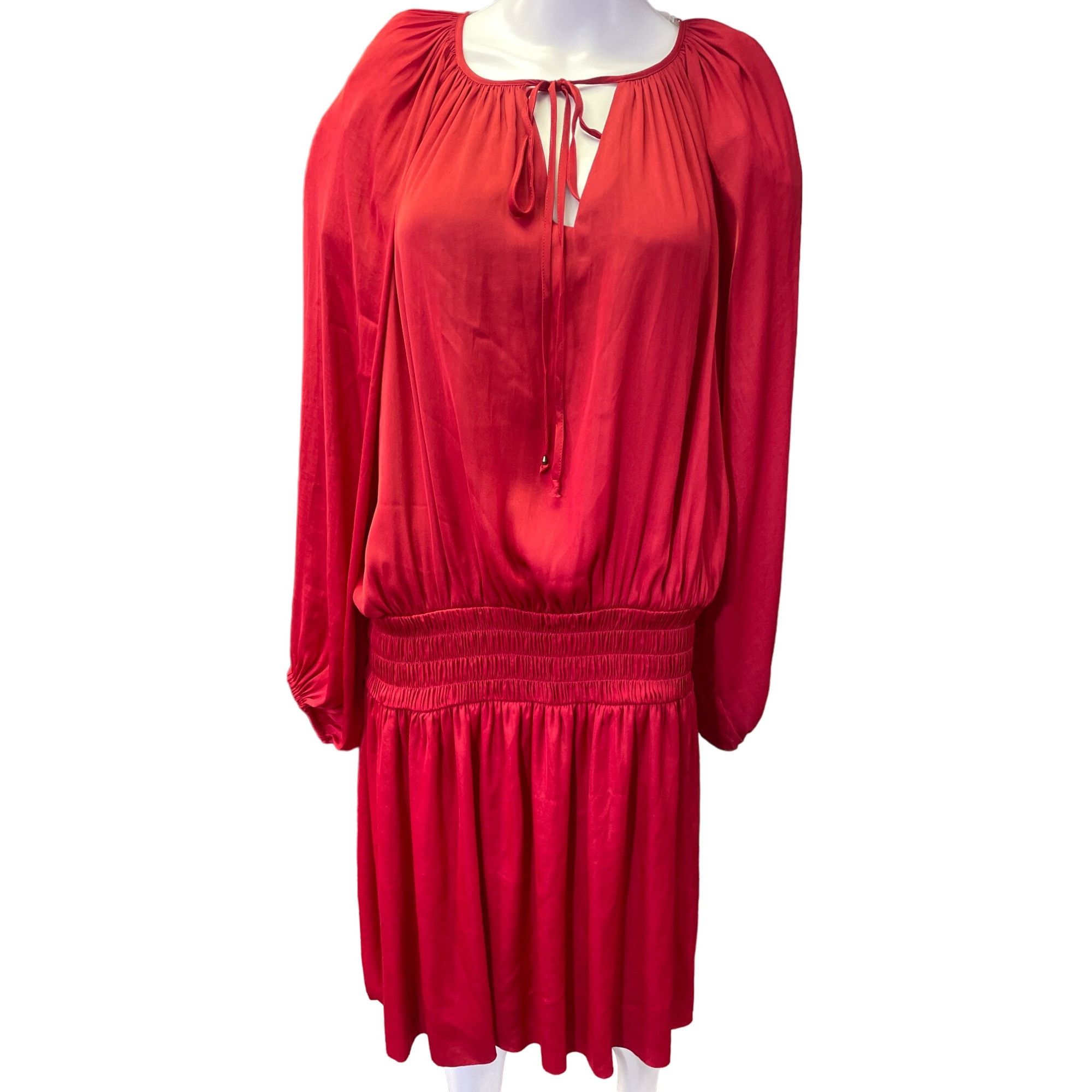 White House Black Market White House Black Market Women's Long Sleeve Red  Mini Dress | Grailed