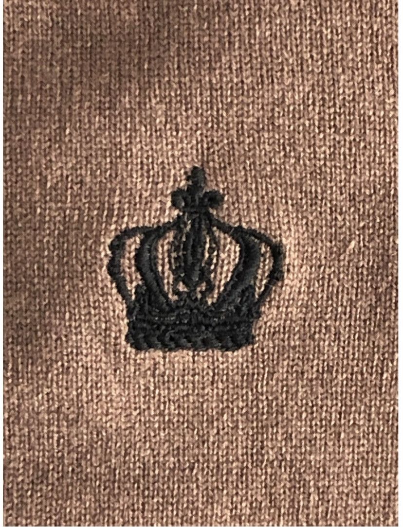 Dolce & Gabbana Dolce and Gabbana 🇮🇹 Brown Cashmere Crown Embroidered 50 NWT Size US M / EU 48-50 / 2 - 6 Thumbnail
