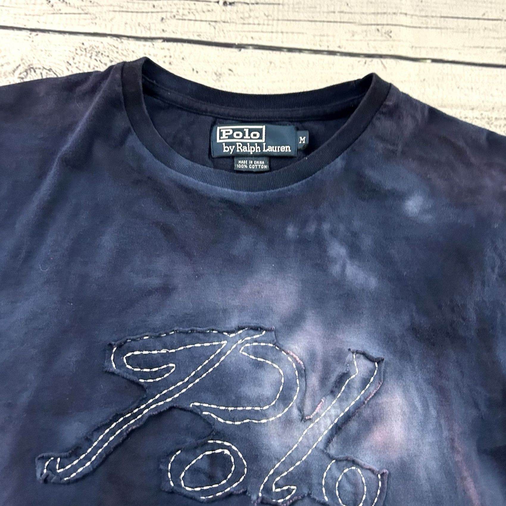 Polo Ralph Lauren Polo Ralph Lauren Polo Ralph Lauren Script Logo Short Sleeve T Shirt Men's M Blue Pigment Dyed Logo Shirt Men Medium Blue Size US M / EU 48-50 / 2 - 2 Thumbnail